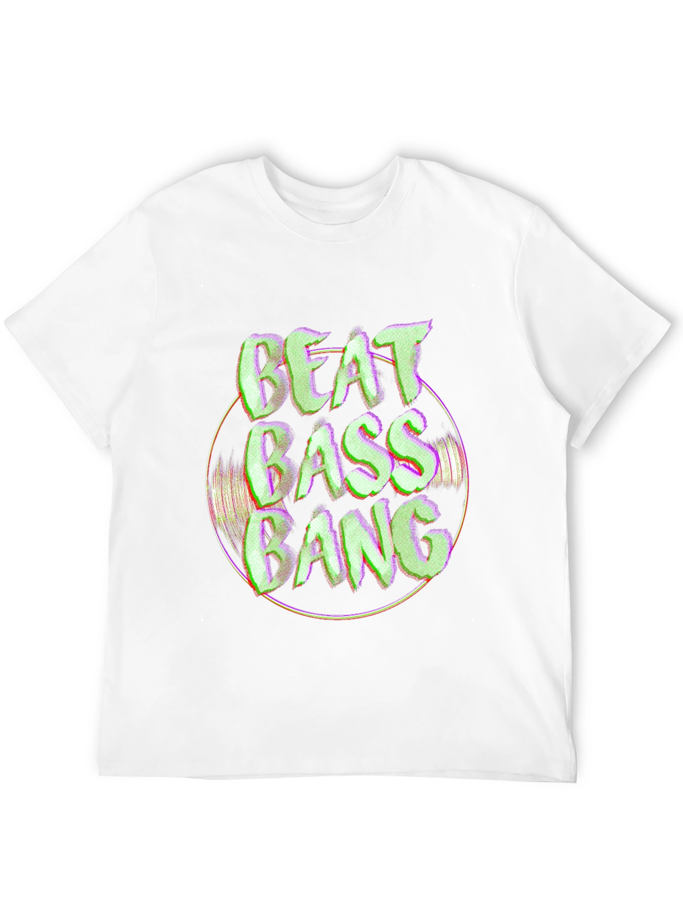 Beat Bass Bang Graphic Black T-Shirt