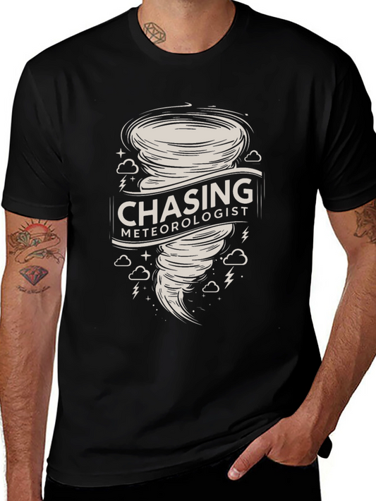 Chasing Meteorologist Tornado Graphic T-Shirt