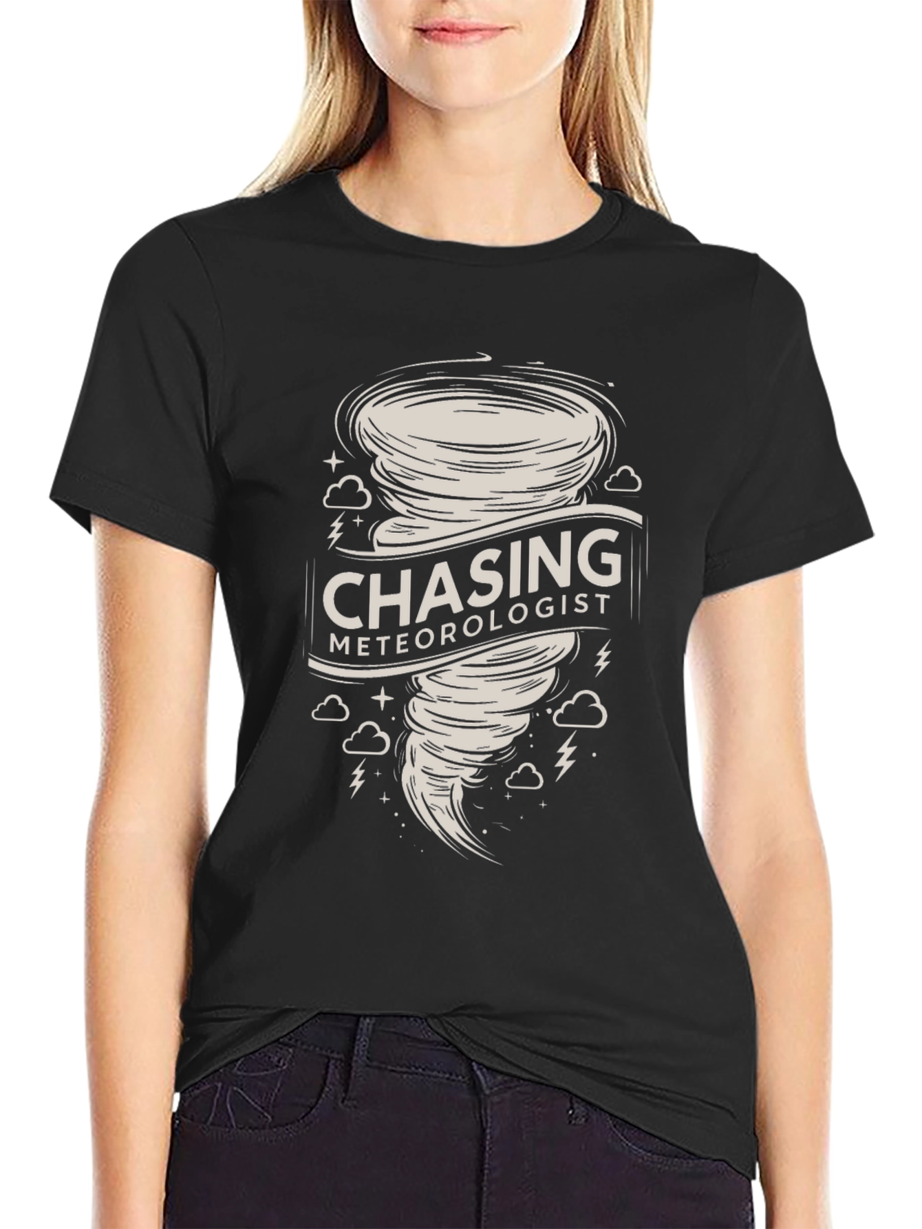 Chasing Meteorologist Tornado Graphic T-Shirt