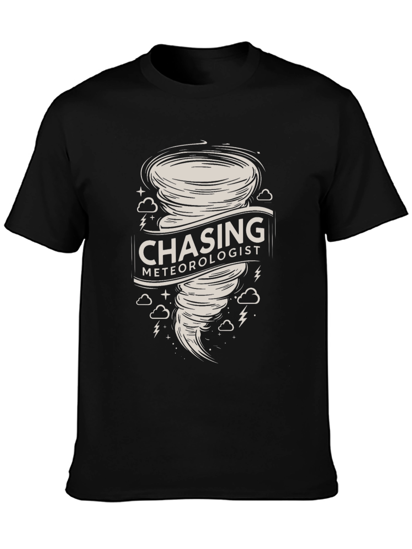 Chasing Meteorologist Tornado Graphic T-Shirt