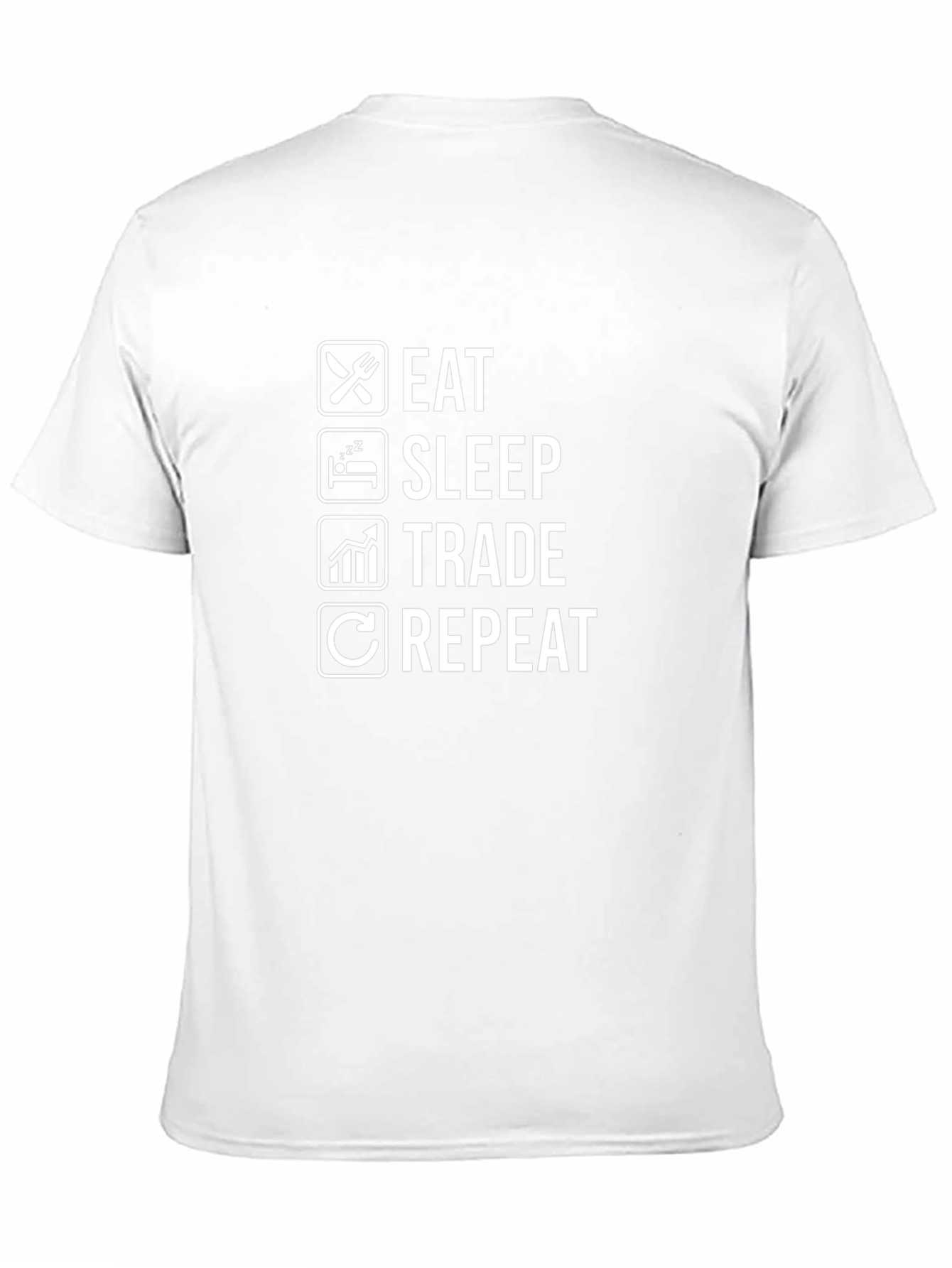 Eat Sleep Trade Repeat Black T-Shirt