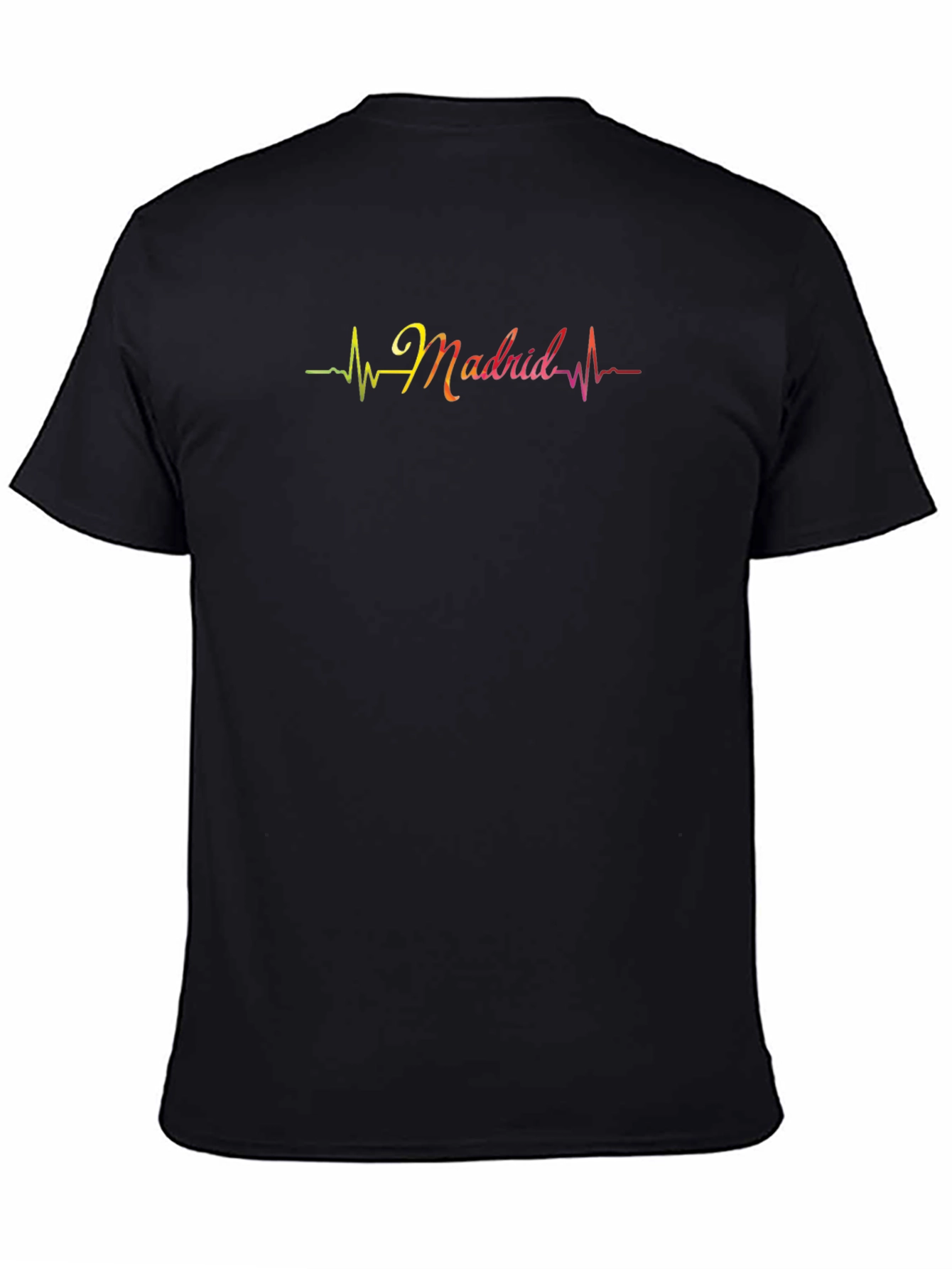 Madrid Heartbeat Graphic T-Shirt - Black