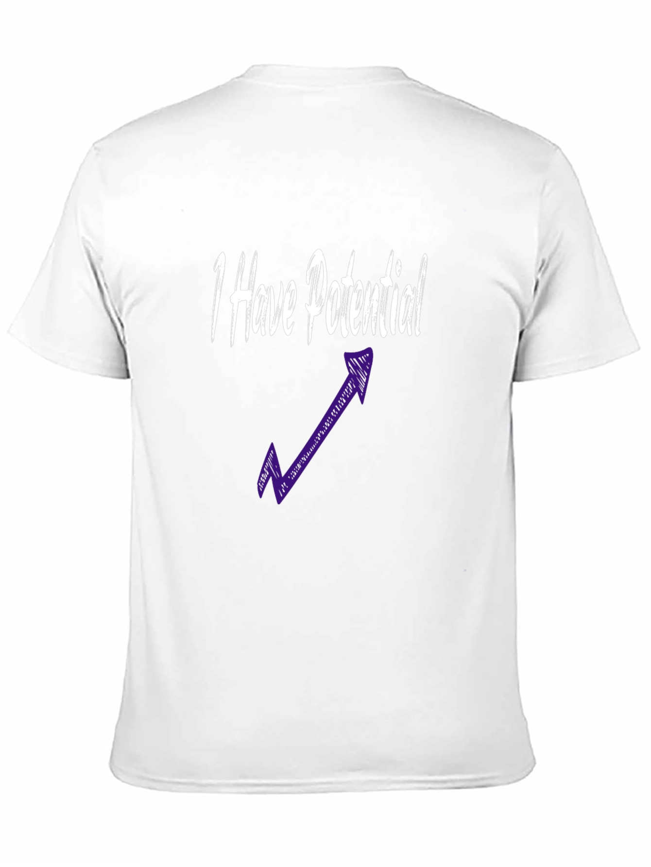 I Have Potential Graphic Tee - Black Cotton Blend