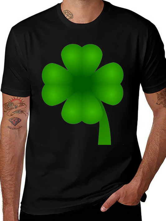 Lucky Four-Leaf Clover Graphic T-Shirt