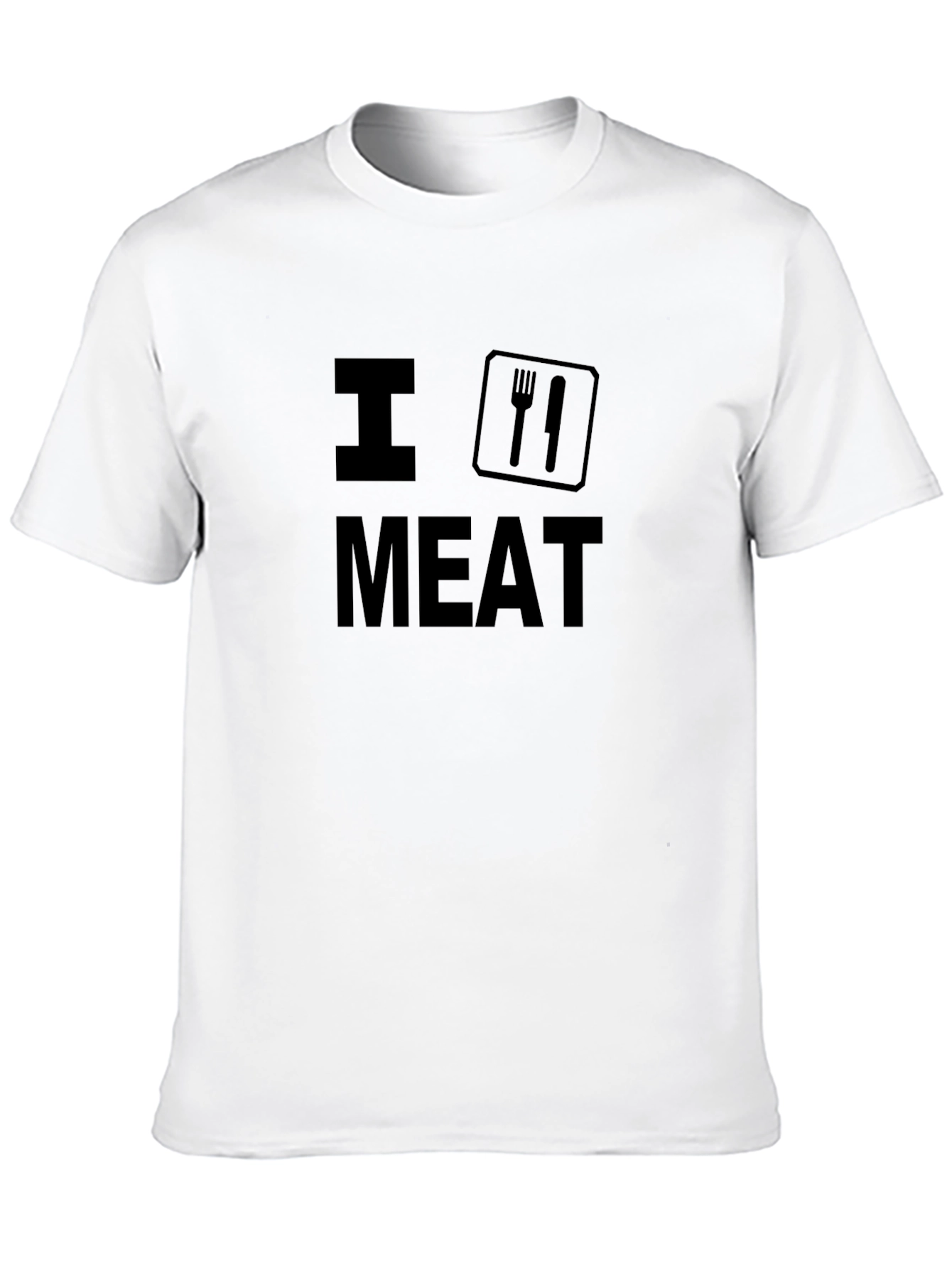 I Love Meat - Black Graphic T-Shirt