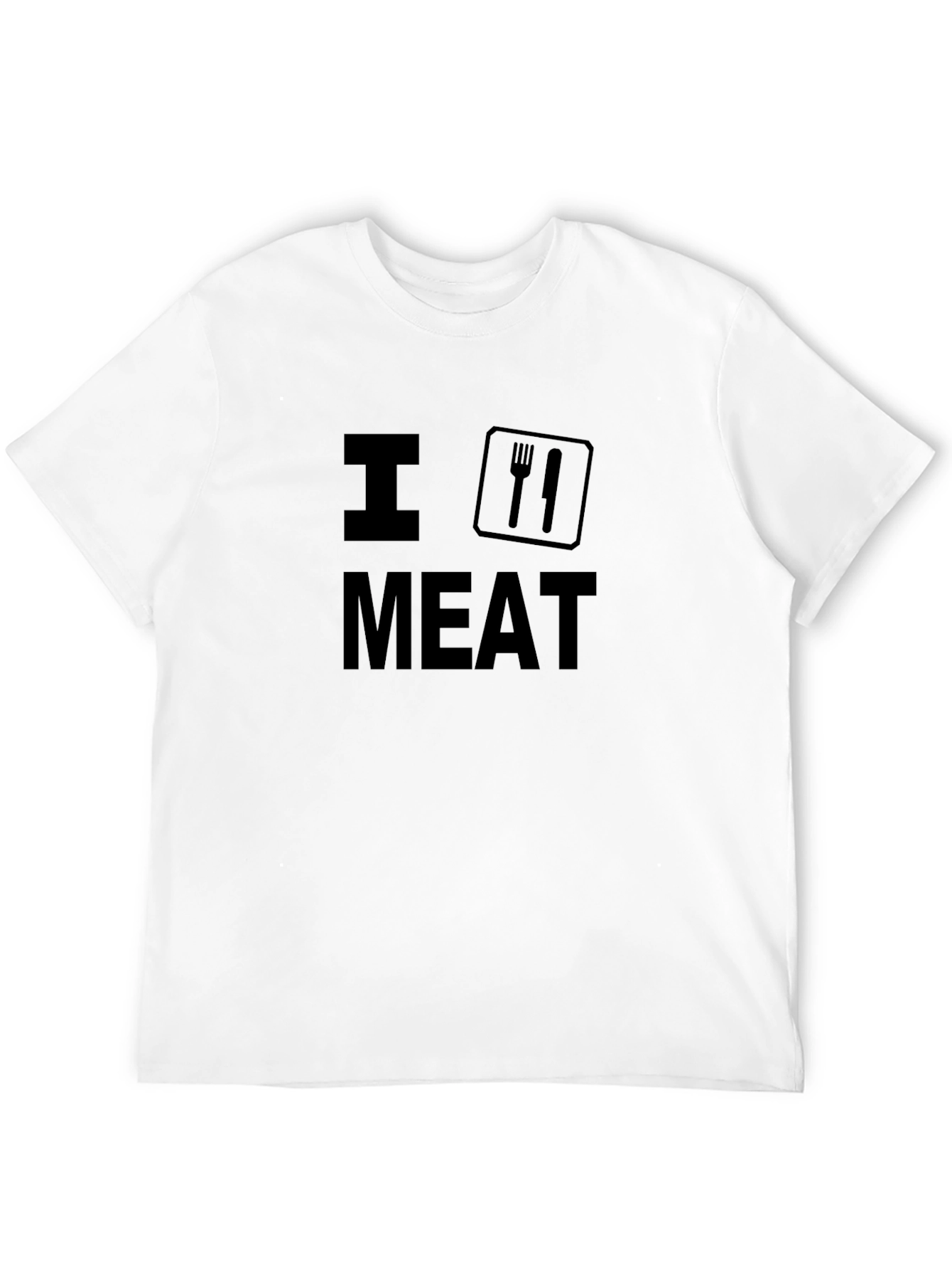 I Love Meat - Black Graphic T-Shirt