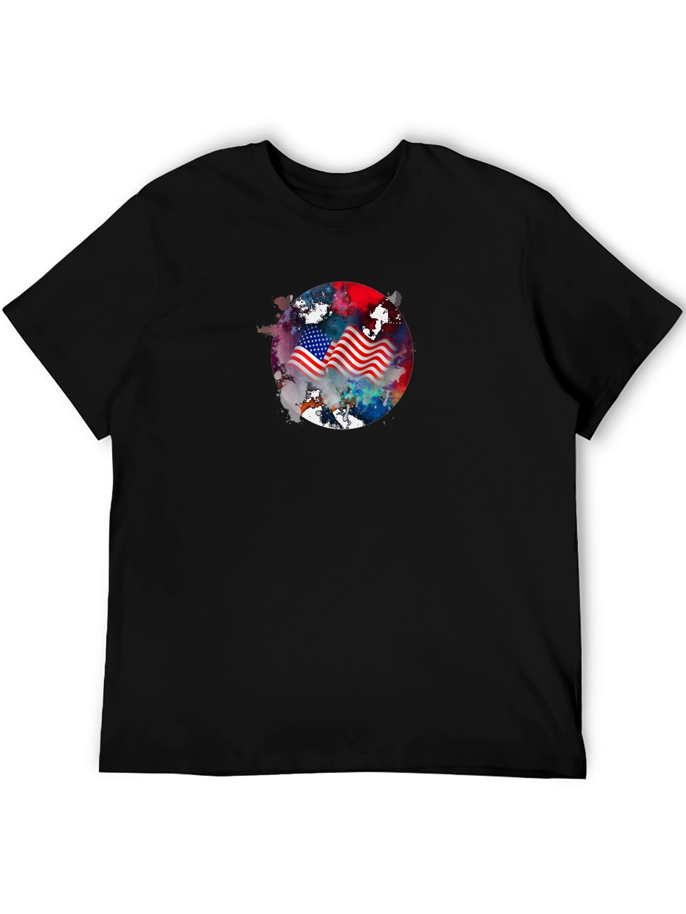 Patriotic American Flag Graphic Tee