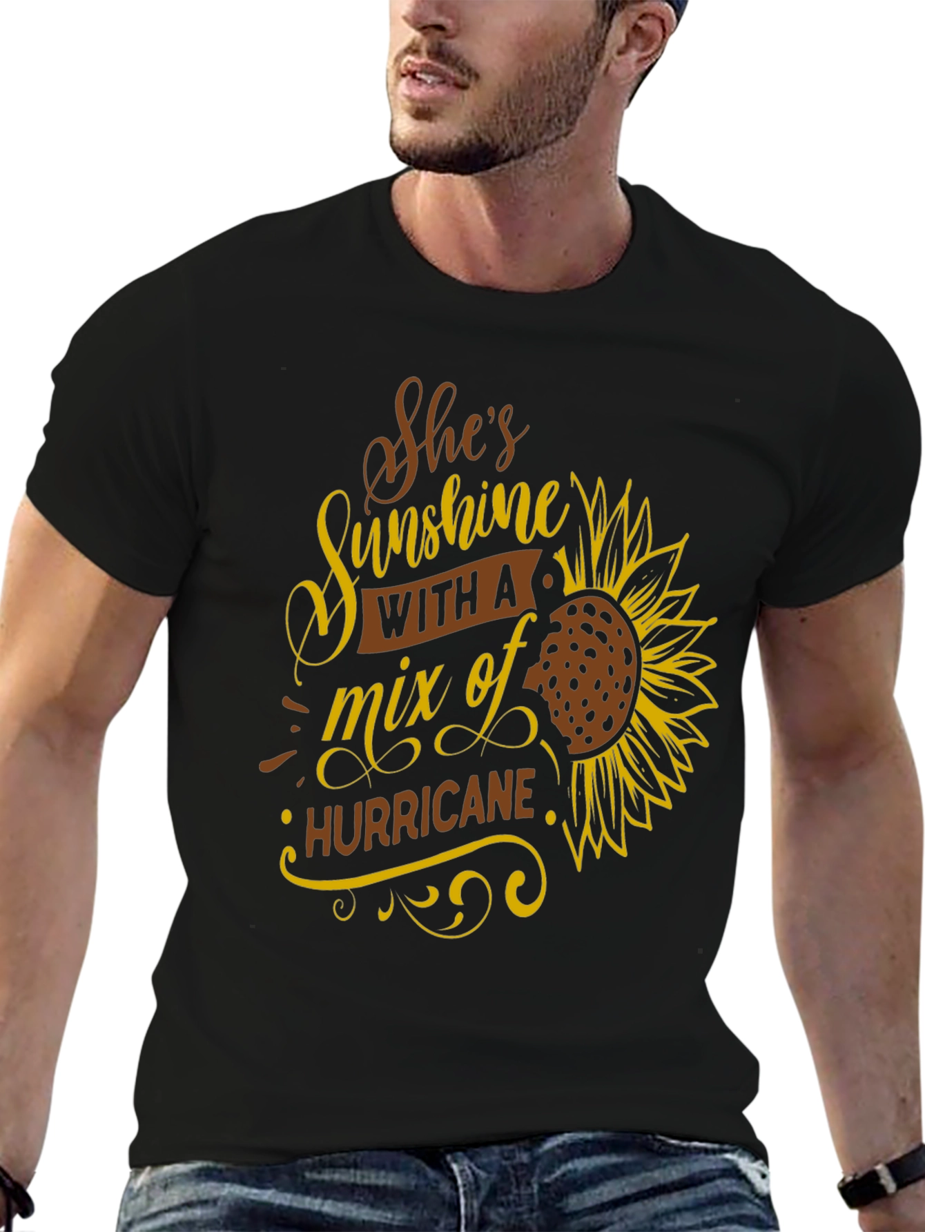 Shes Sunshine & Hurricane Graphic T-Shirt