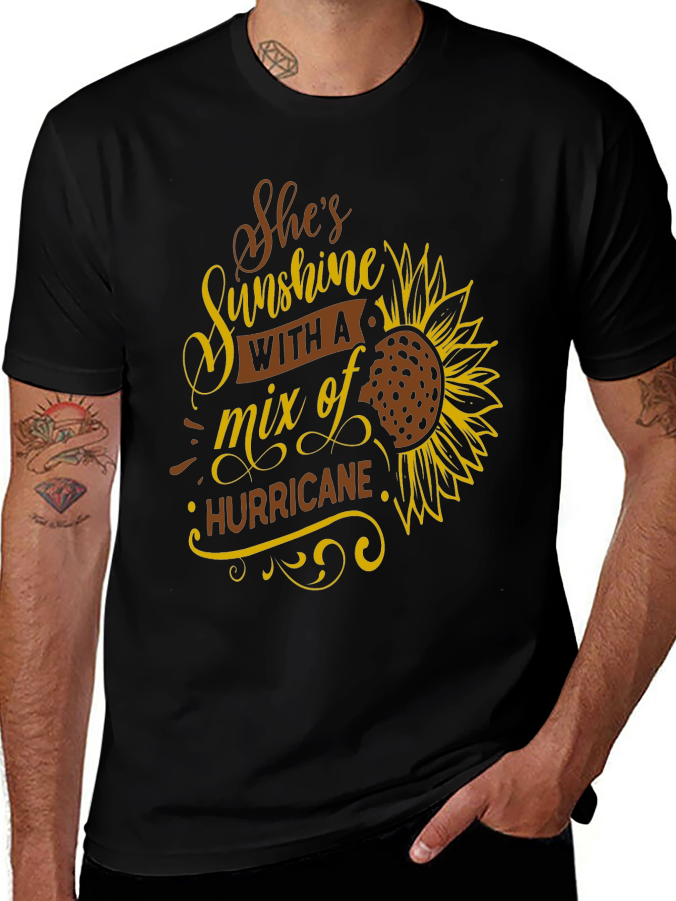 Shes Sunshine & Hurricane Graphic T-Shirt