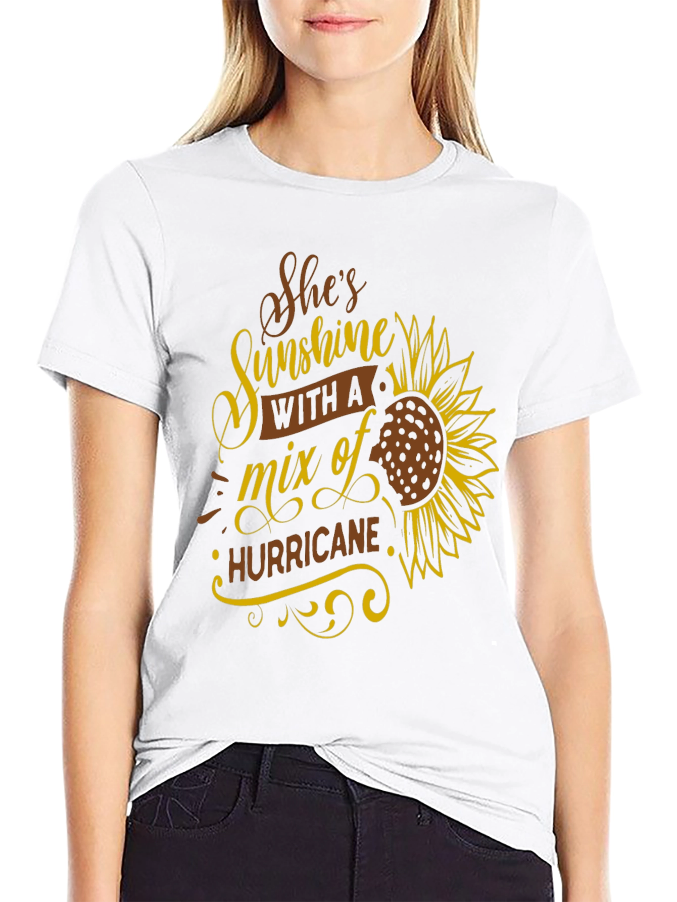 Shes Sunshine & Hurricane Graphic T-Shirt