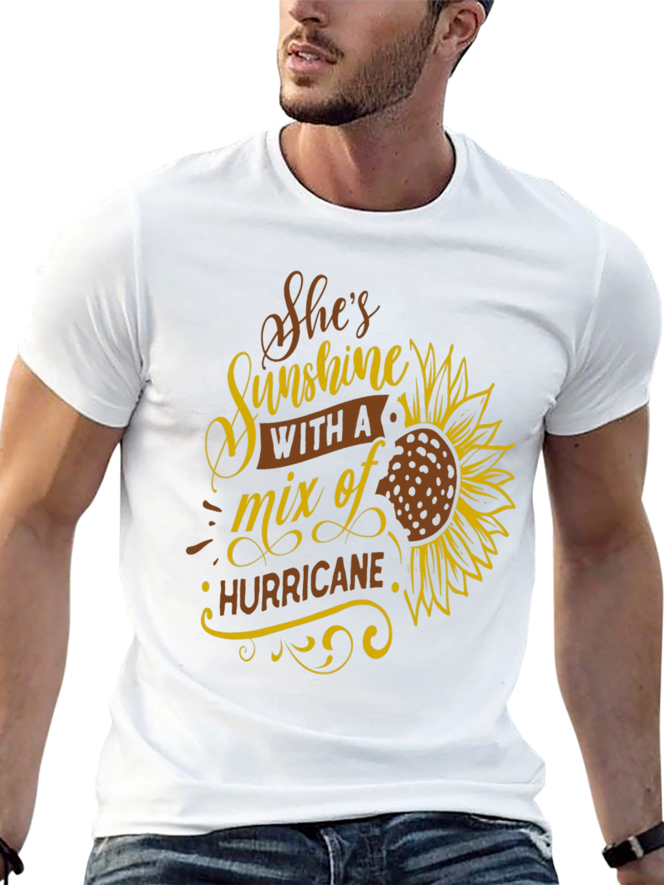 Shes Sunshine & Hurricane Graphic T-Shirt