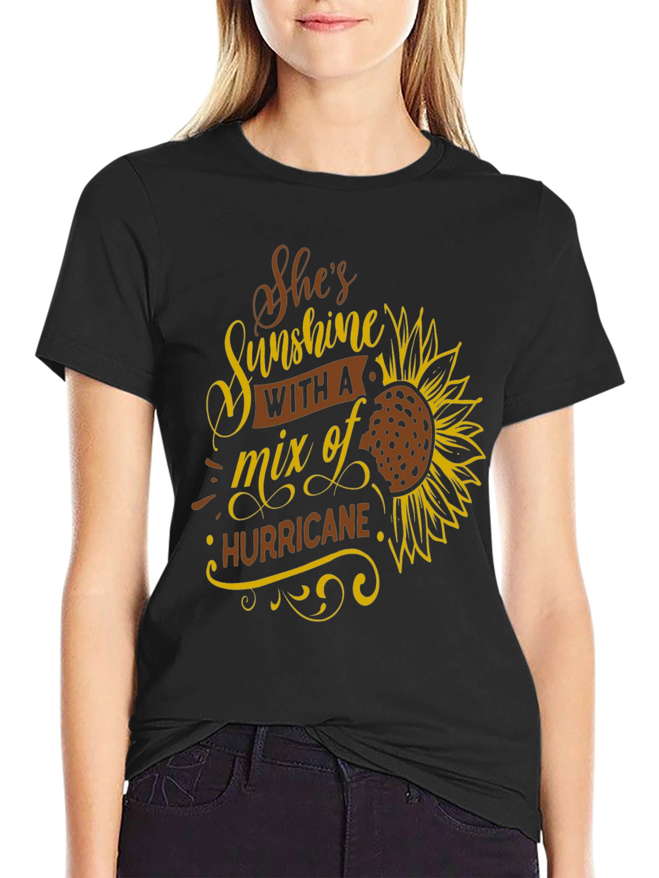 Shes Sunshine & Hurricane Graphic T-Shirt