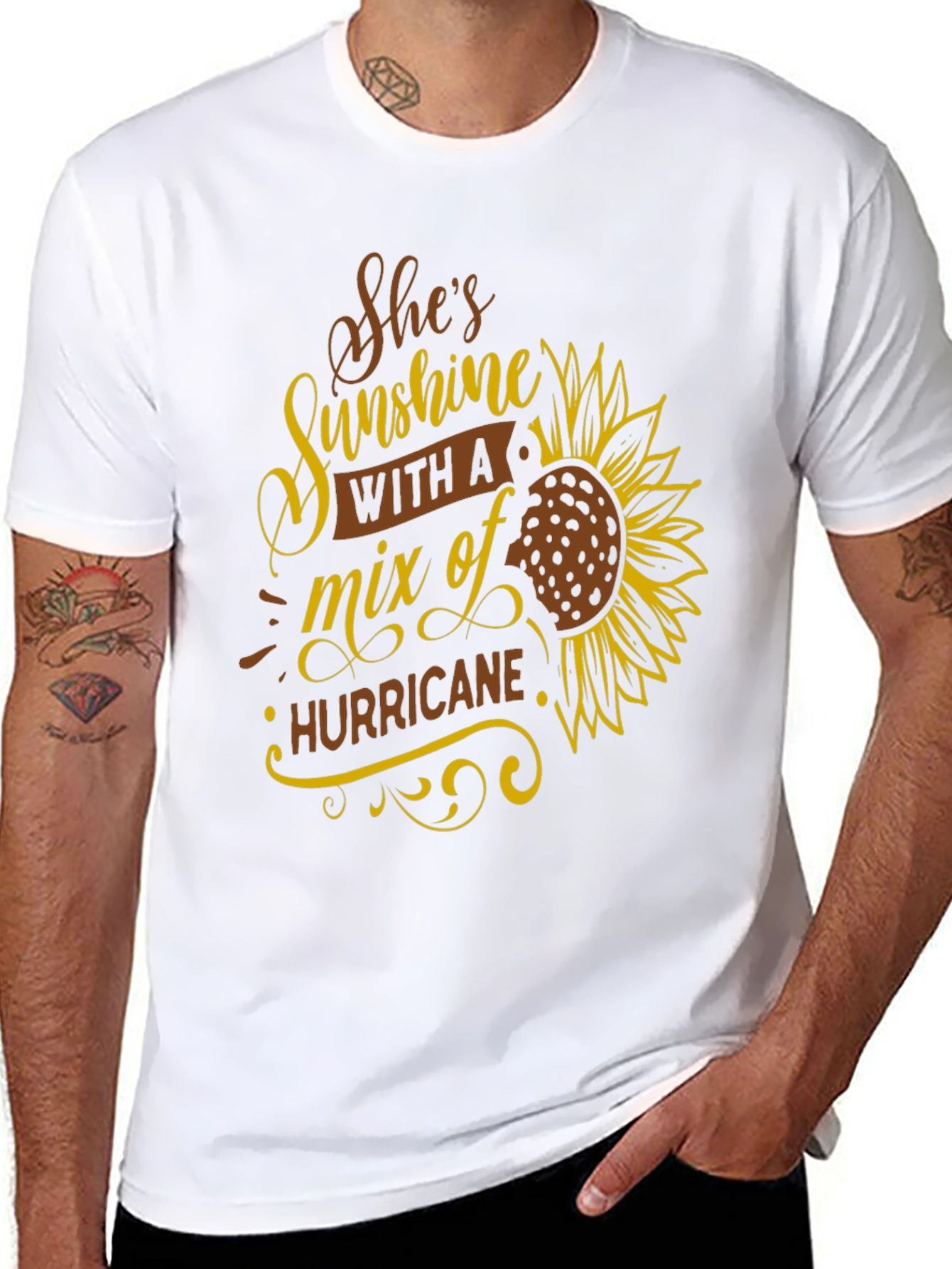 Shes Sunshine & Hurricane Graphic T-Shirt