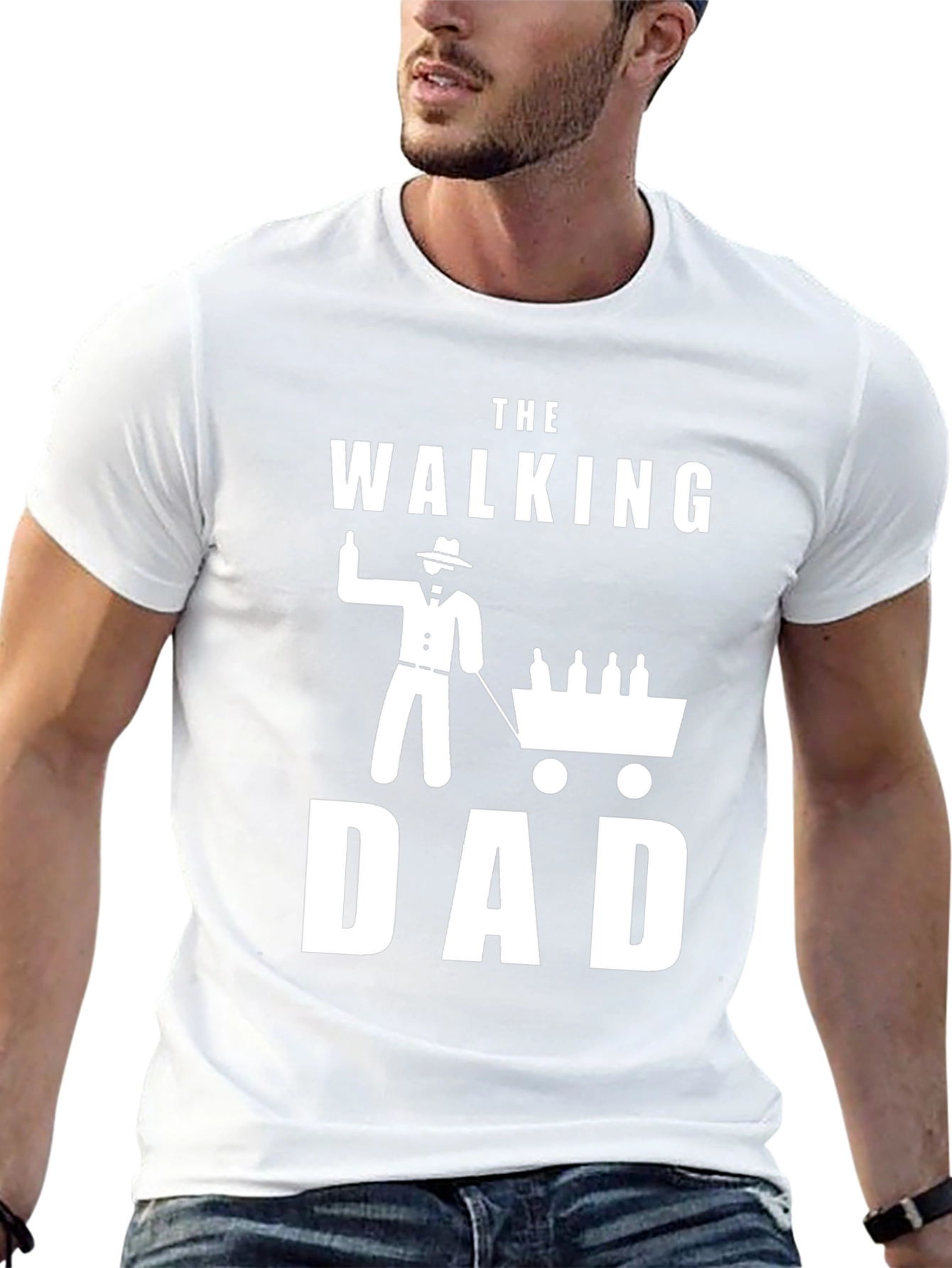 The Walking Dad Novelty Graphic T-Shirt