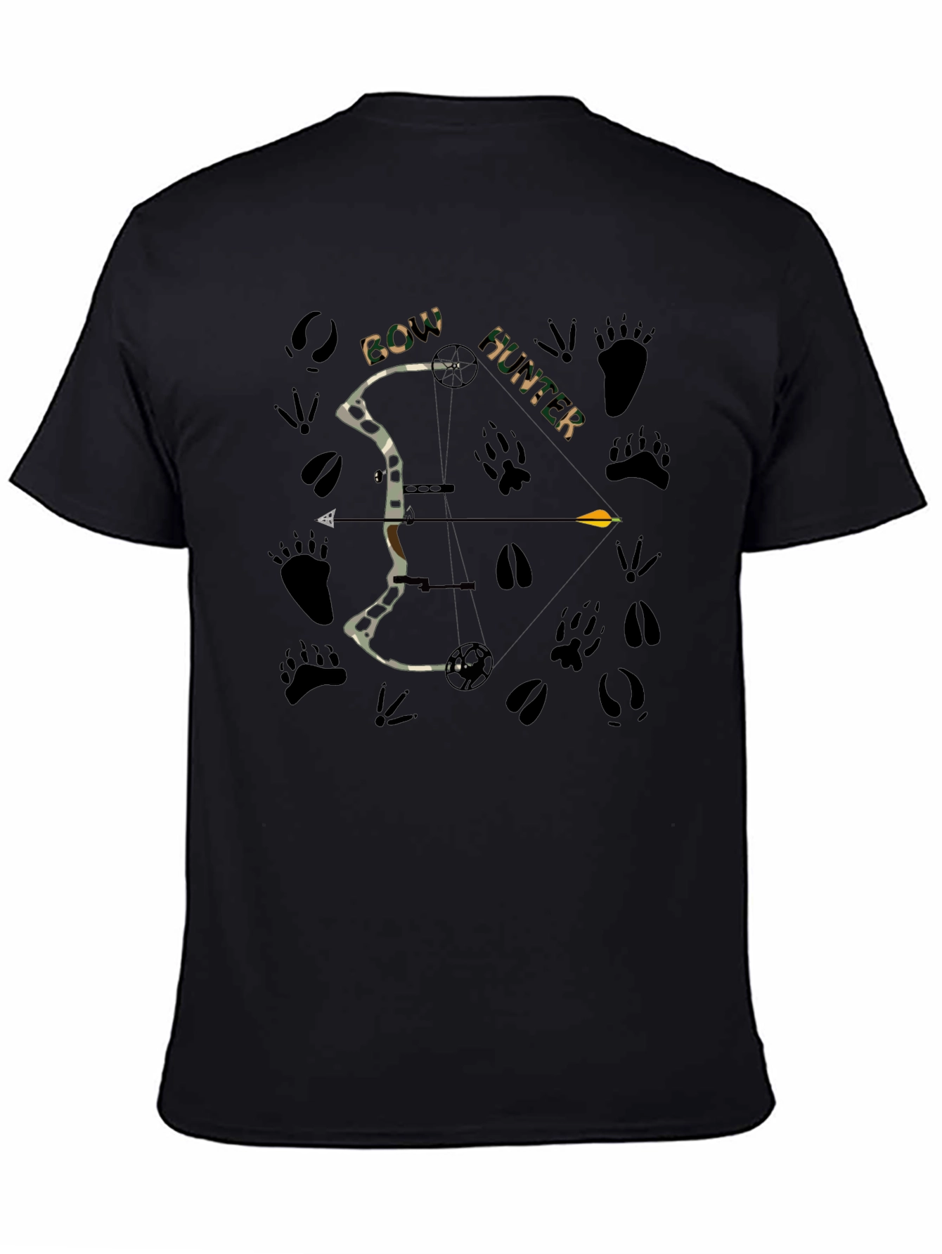 Bow Hunter Graphic Tee - Mens Black T-Shirt