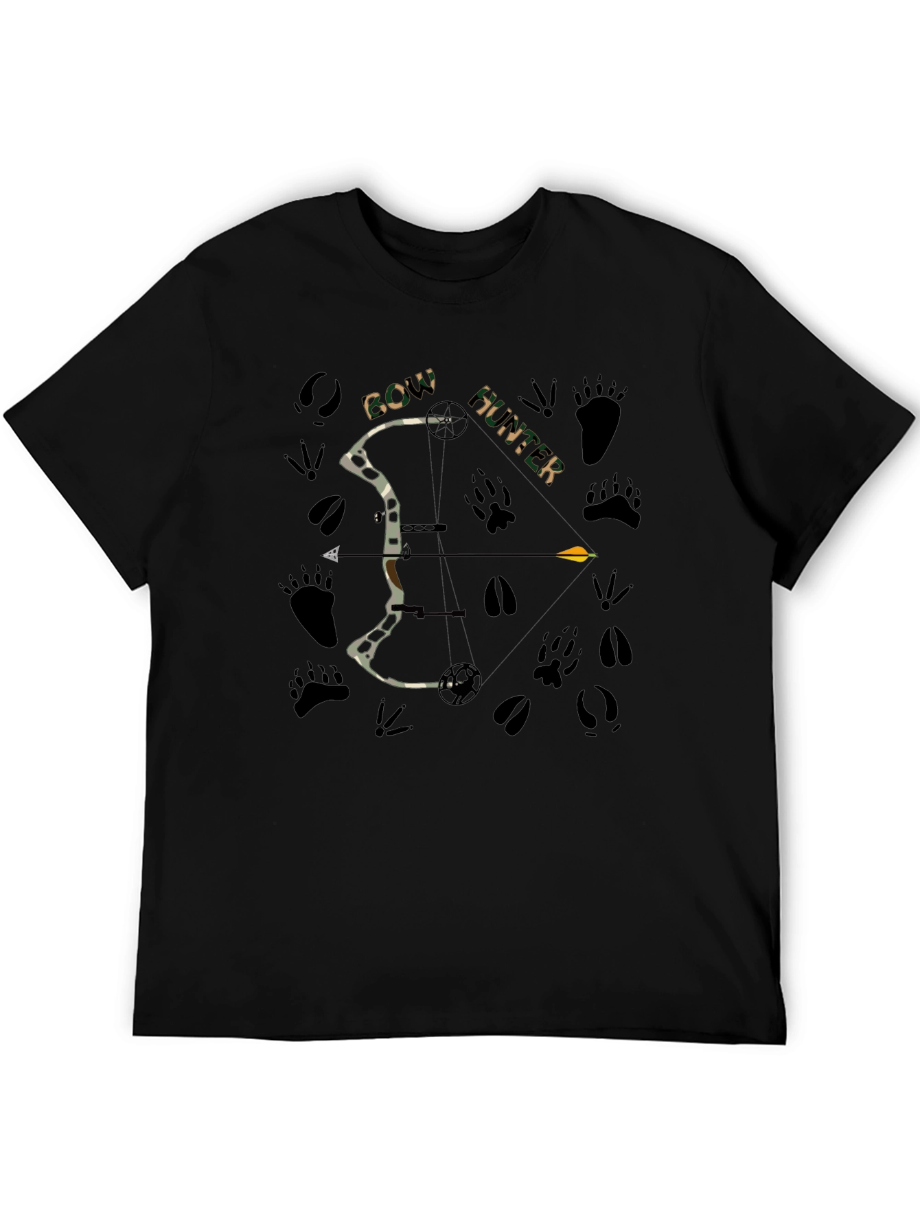 Bow Hunter Graphic Tee - Mens Black T-Shirt