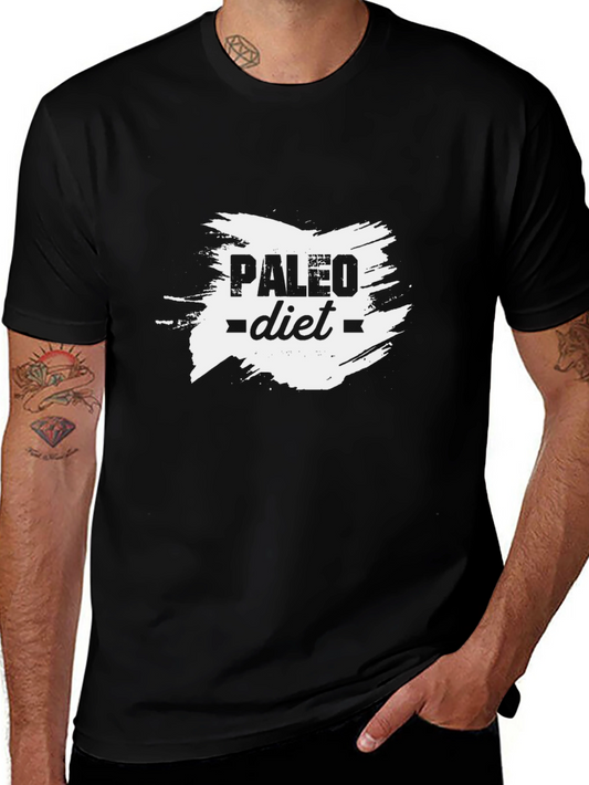 Paleo Diet Black T-Shirt - Stylish Fitness Apparel