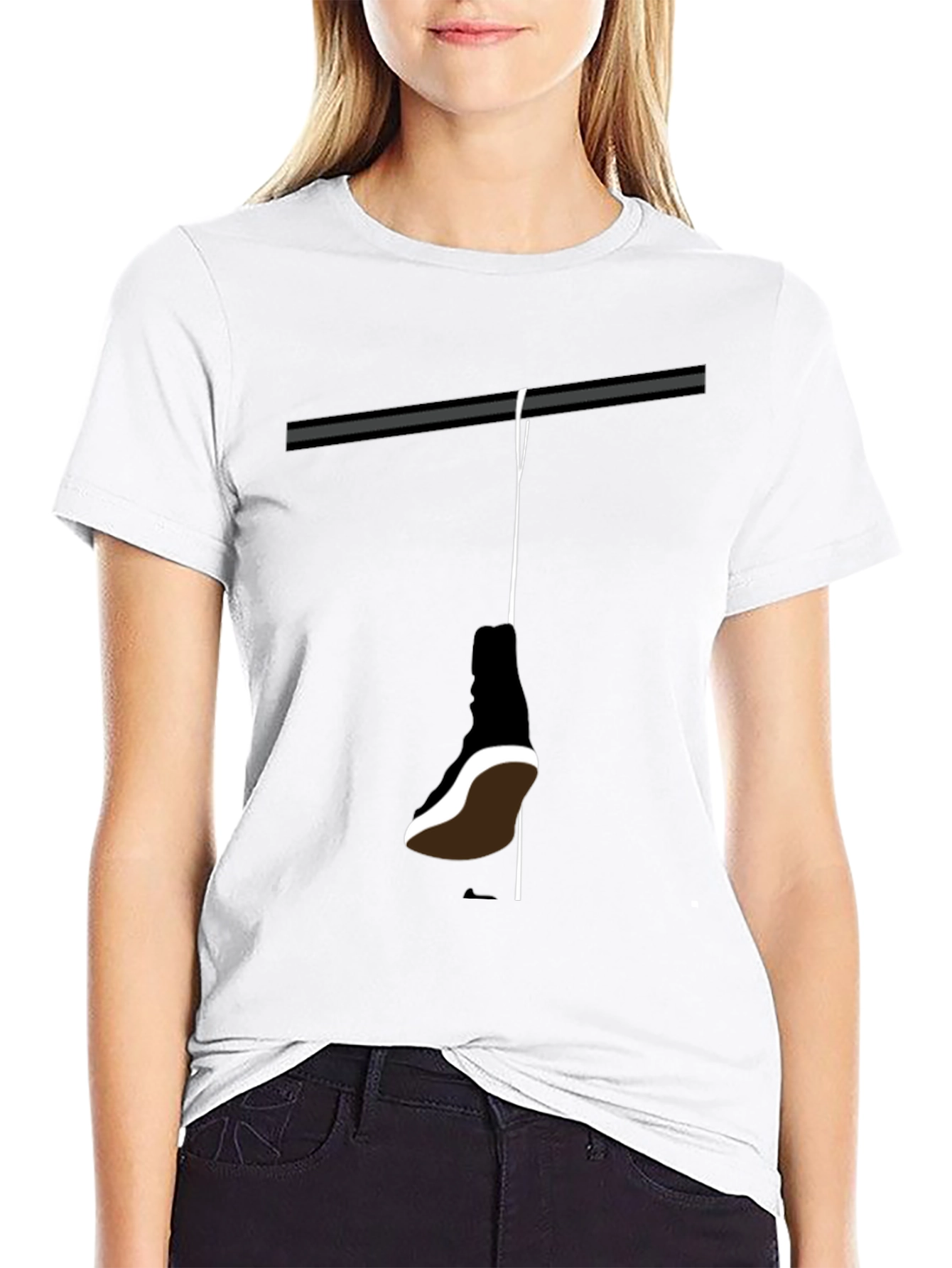 Hanging Shoe Graphic Tee - Cool Casual Style