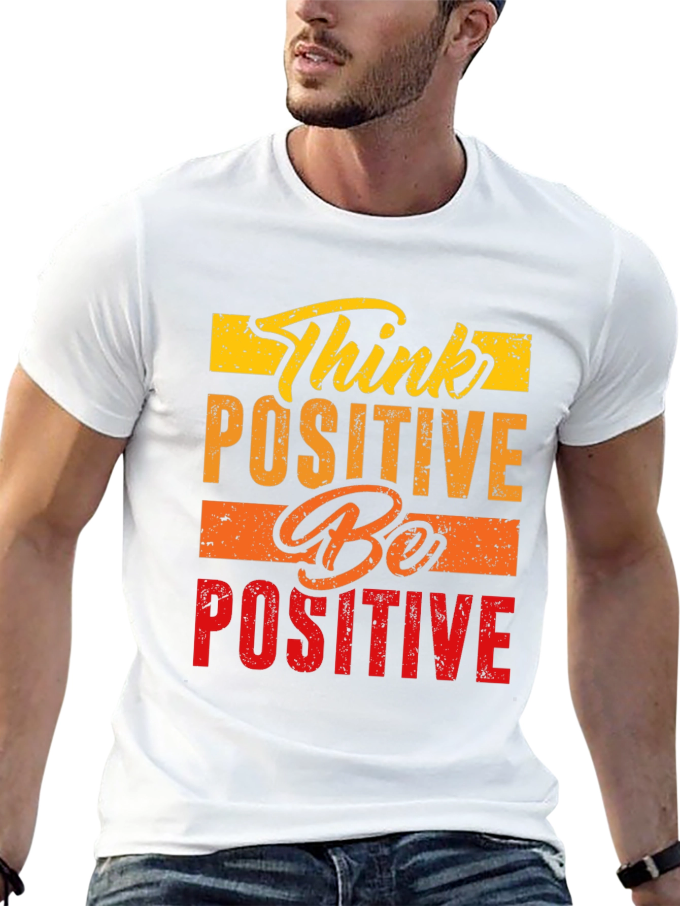 Think Positive Be Positive Graphic Tee