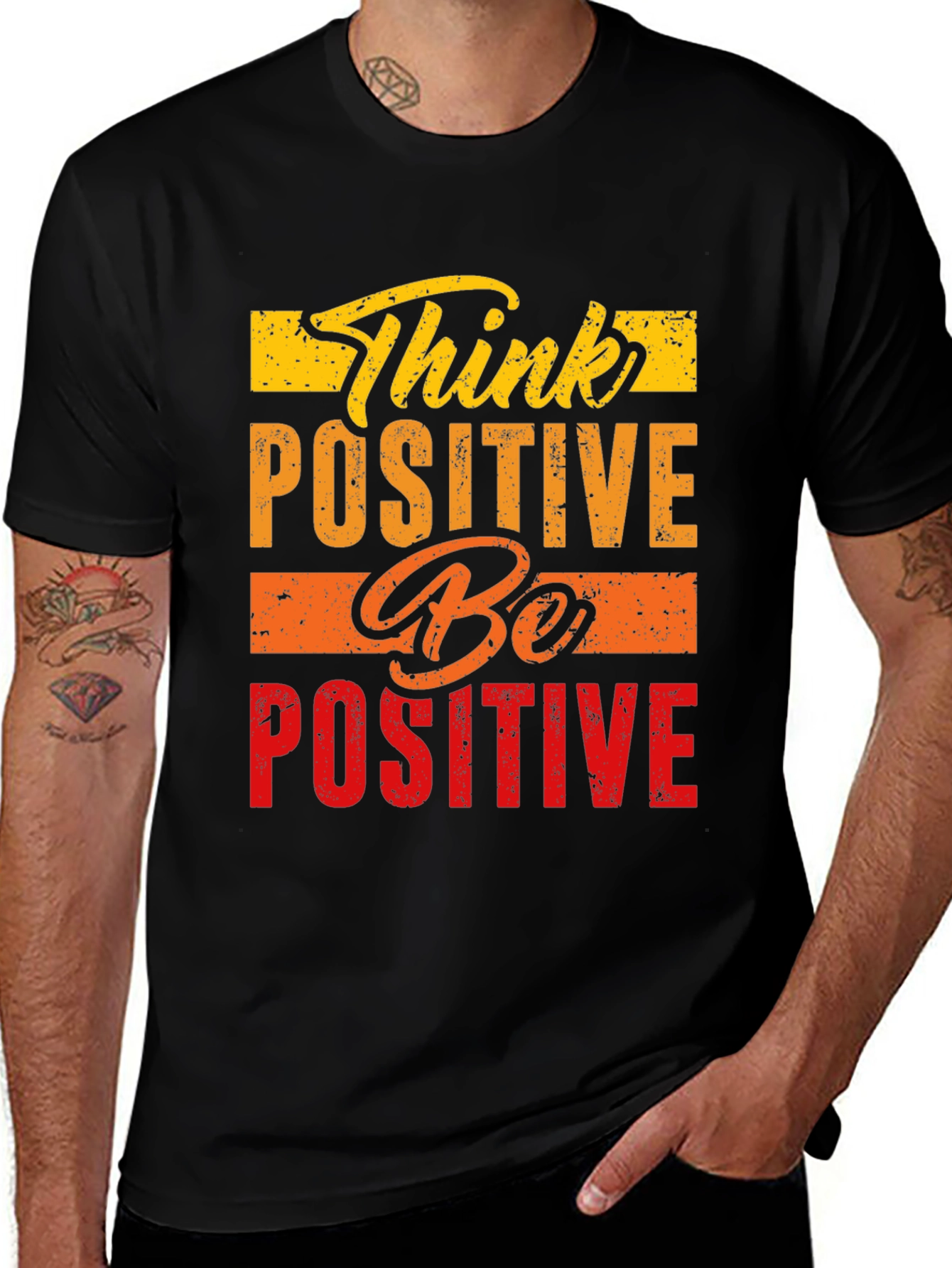 Think Positive Be Positive Graphic Tee