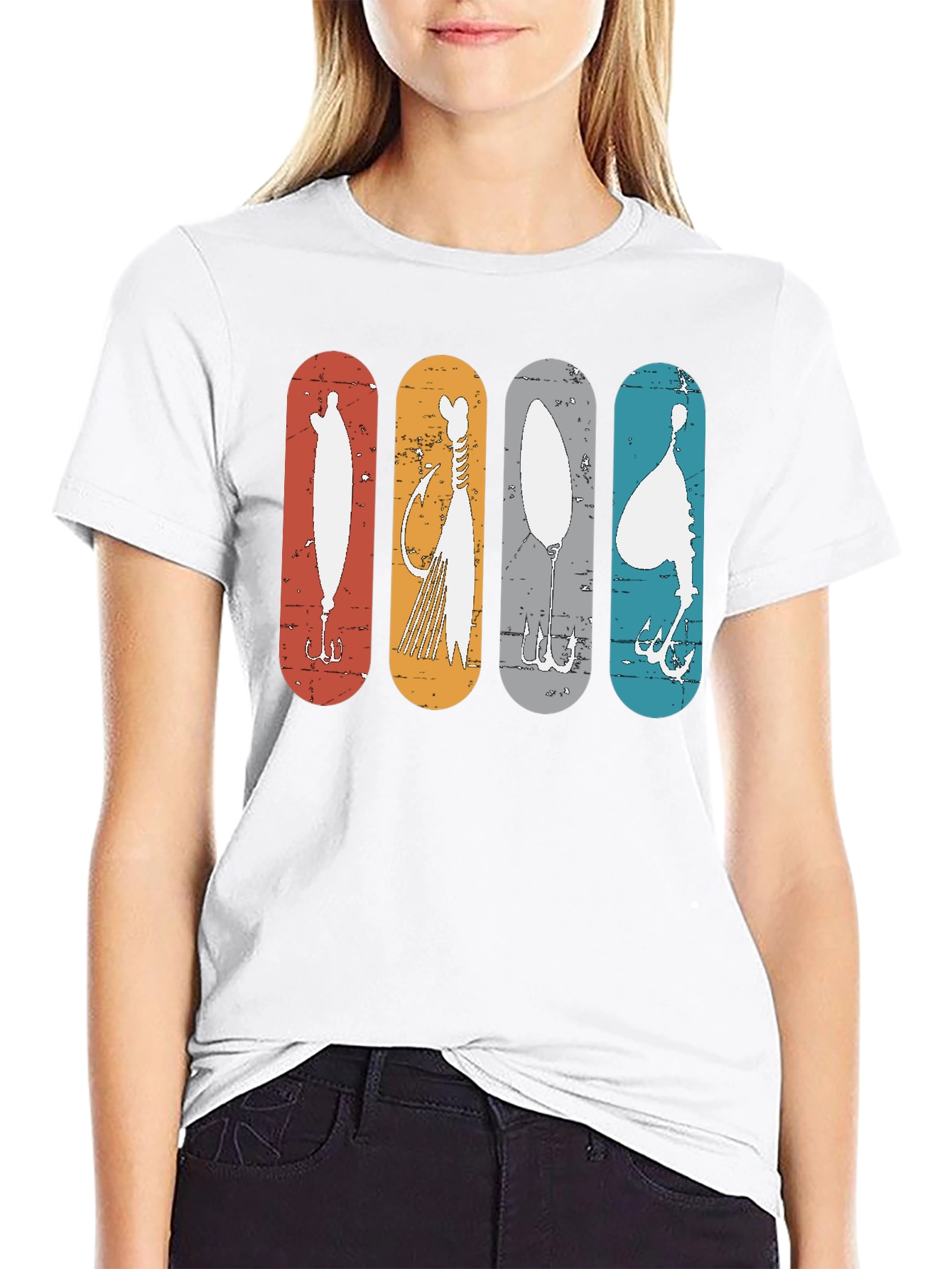 Retro Fishing Lures Graphic Tee