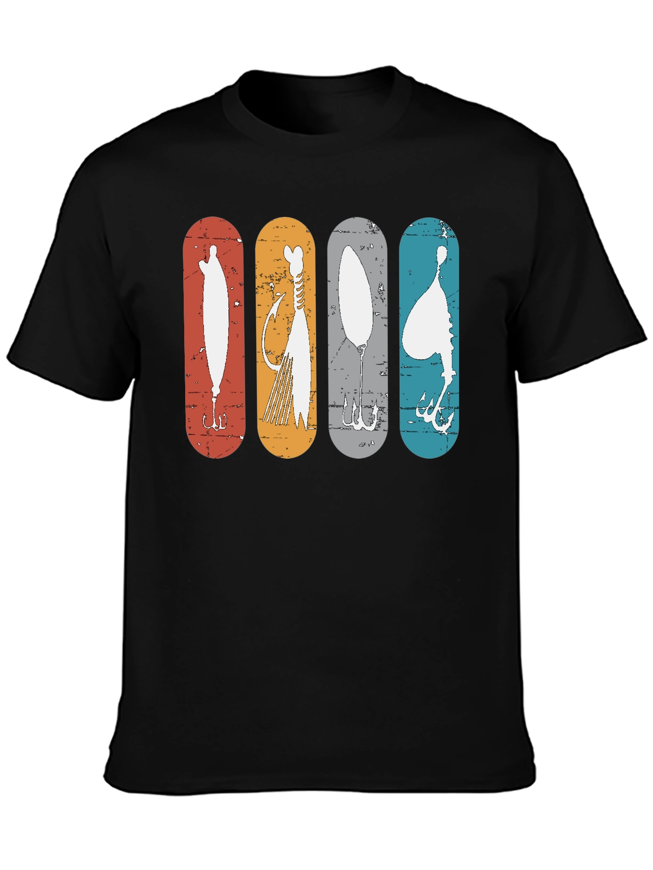 Retro Fishing Lures Graphic Tee