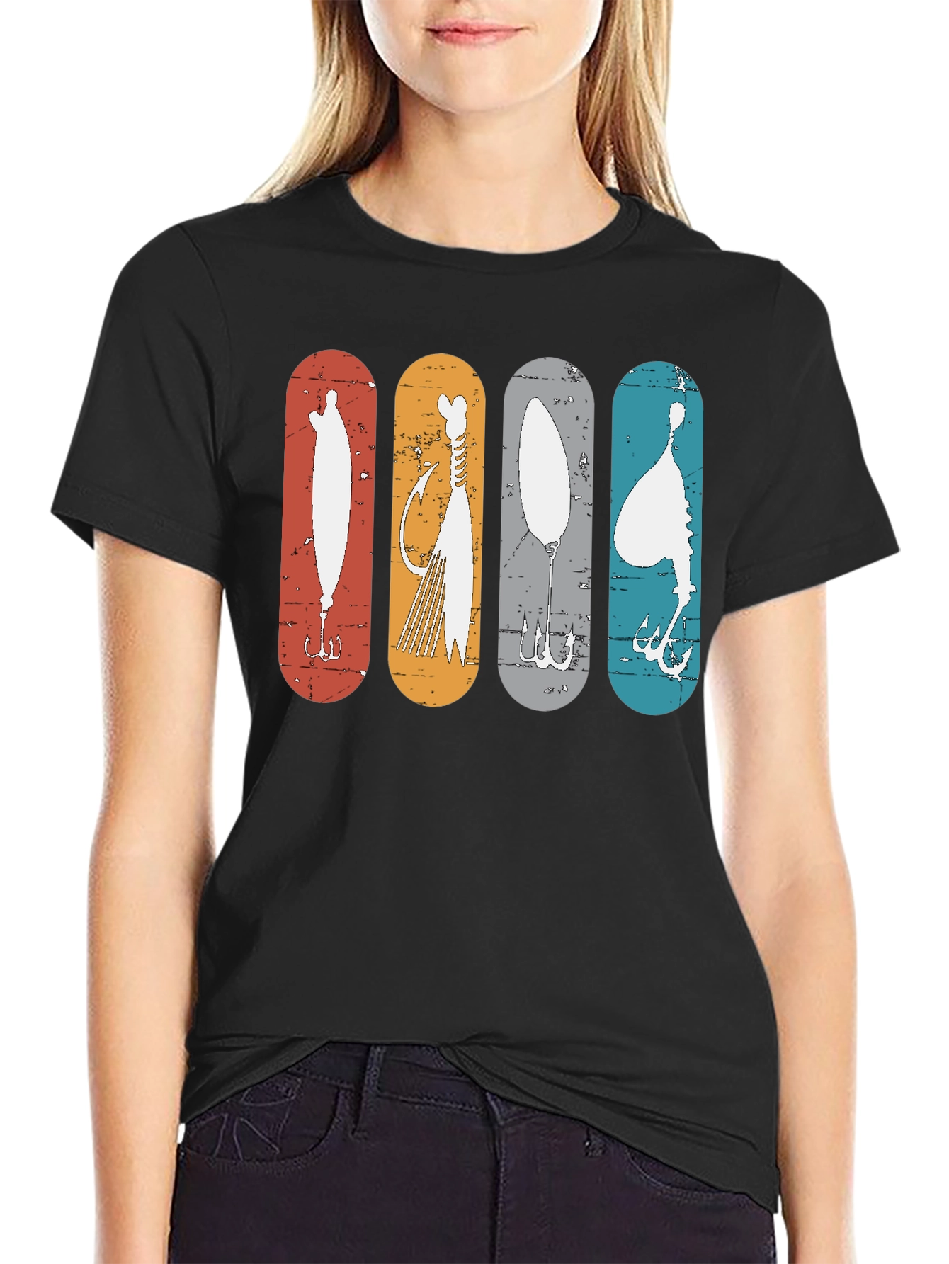 Retro Fishing Lures Graphic Tee