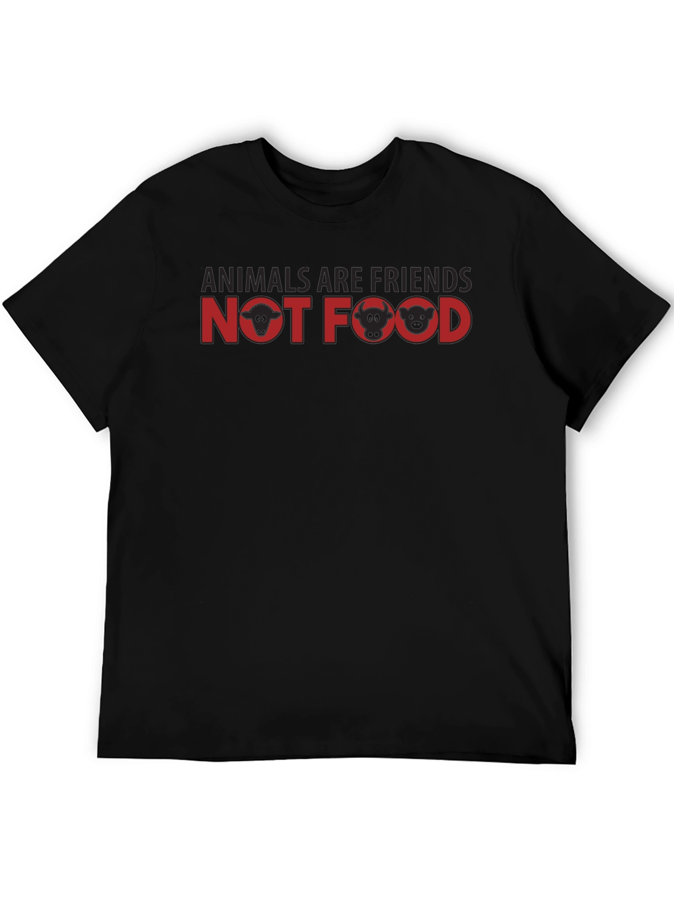 Vegan T-Shirt: Animals Are Friends Not Food