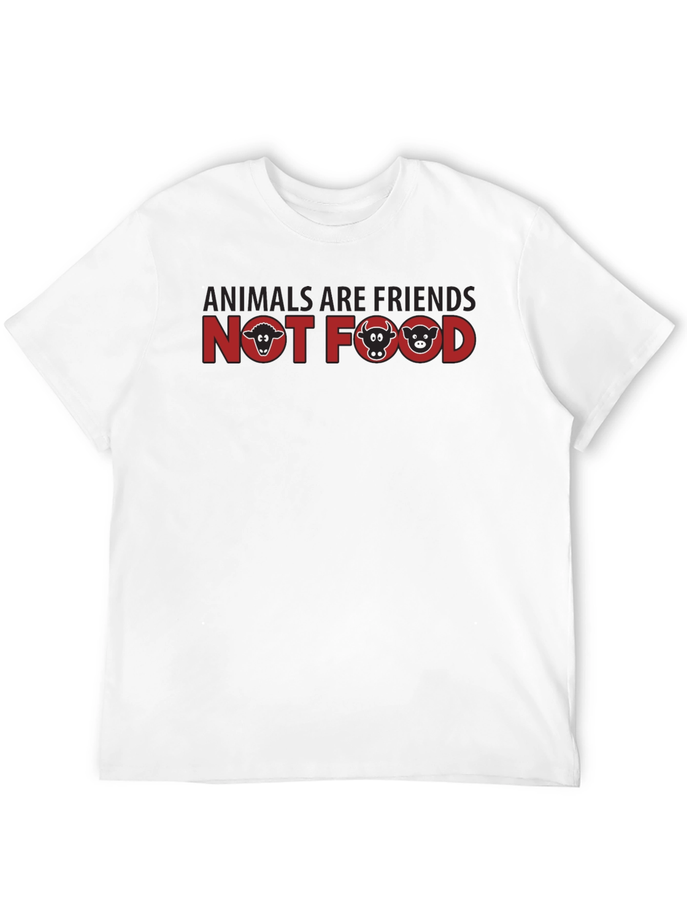 Vegan T-Shirt: Animals Are Friends Not Food