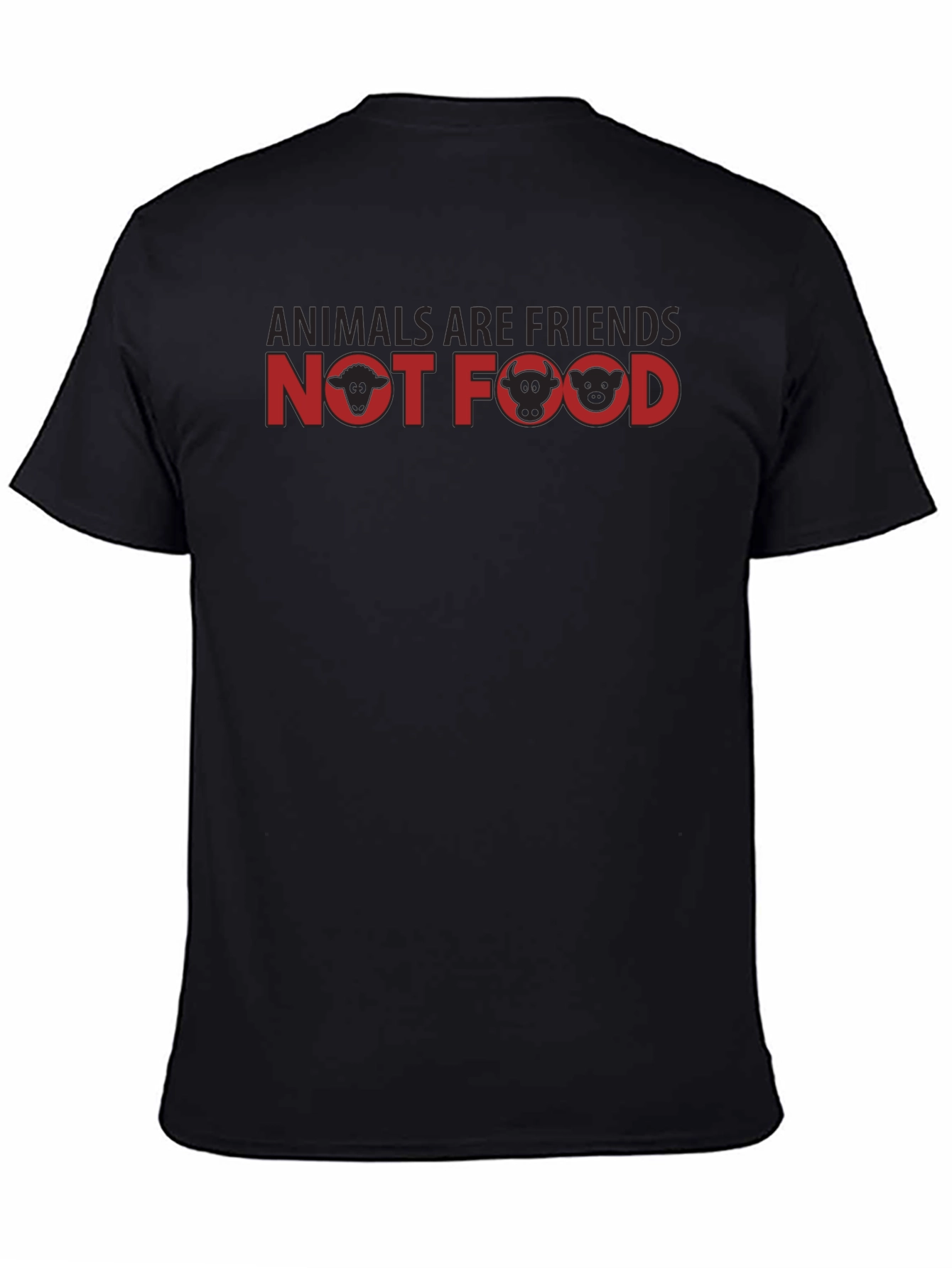 Vegan T-Shirt: Animals Are Friends Not Food