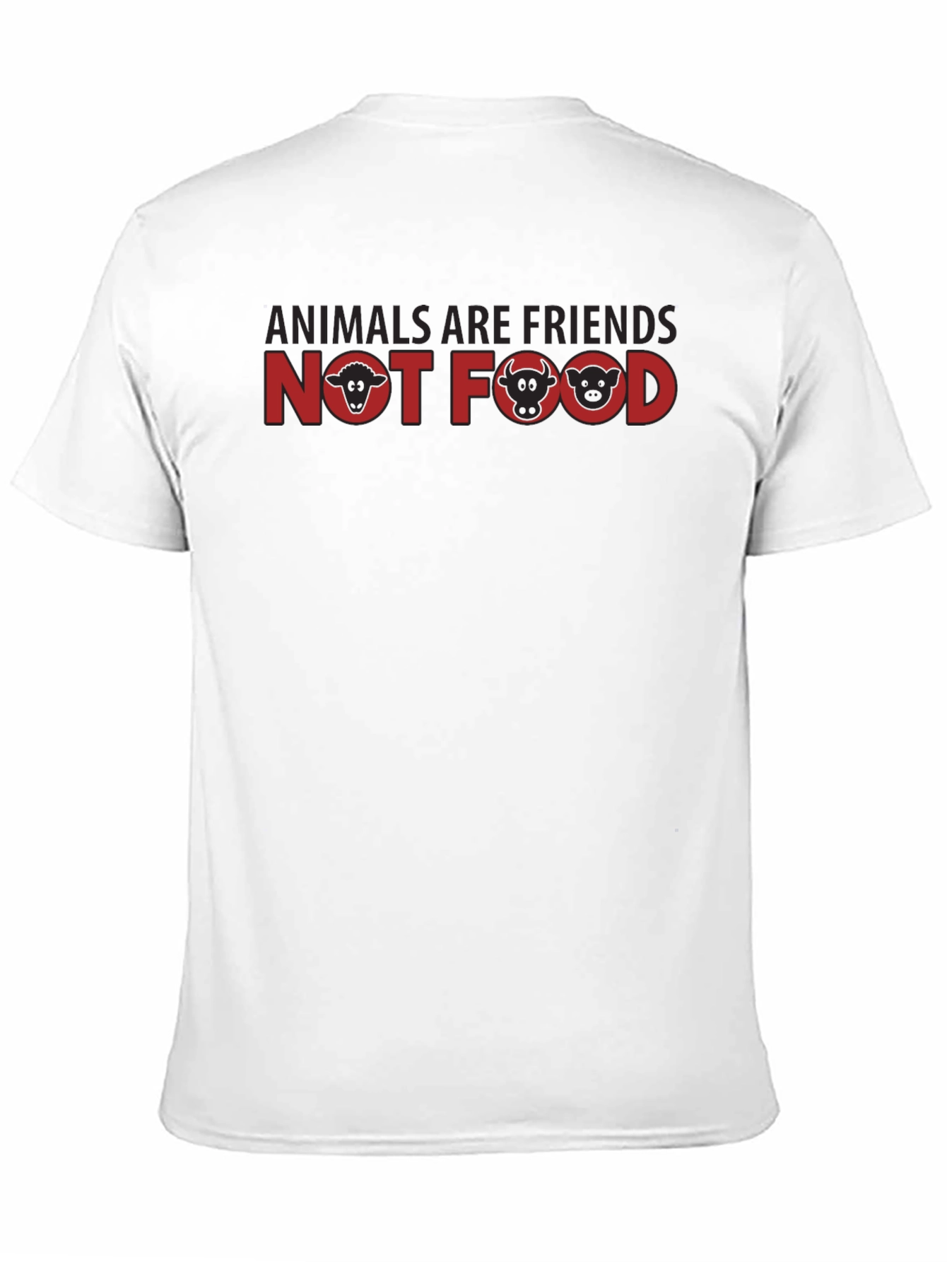 Vegan T-Shirt: Animals Are Friends Not Food