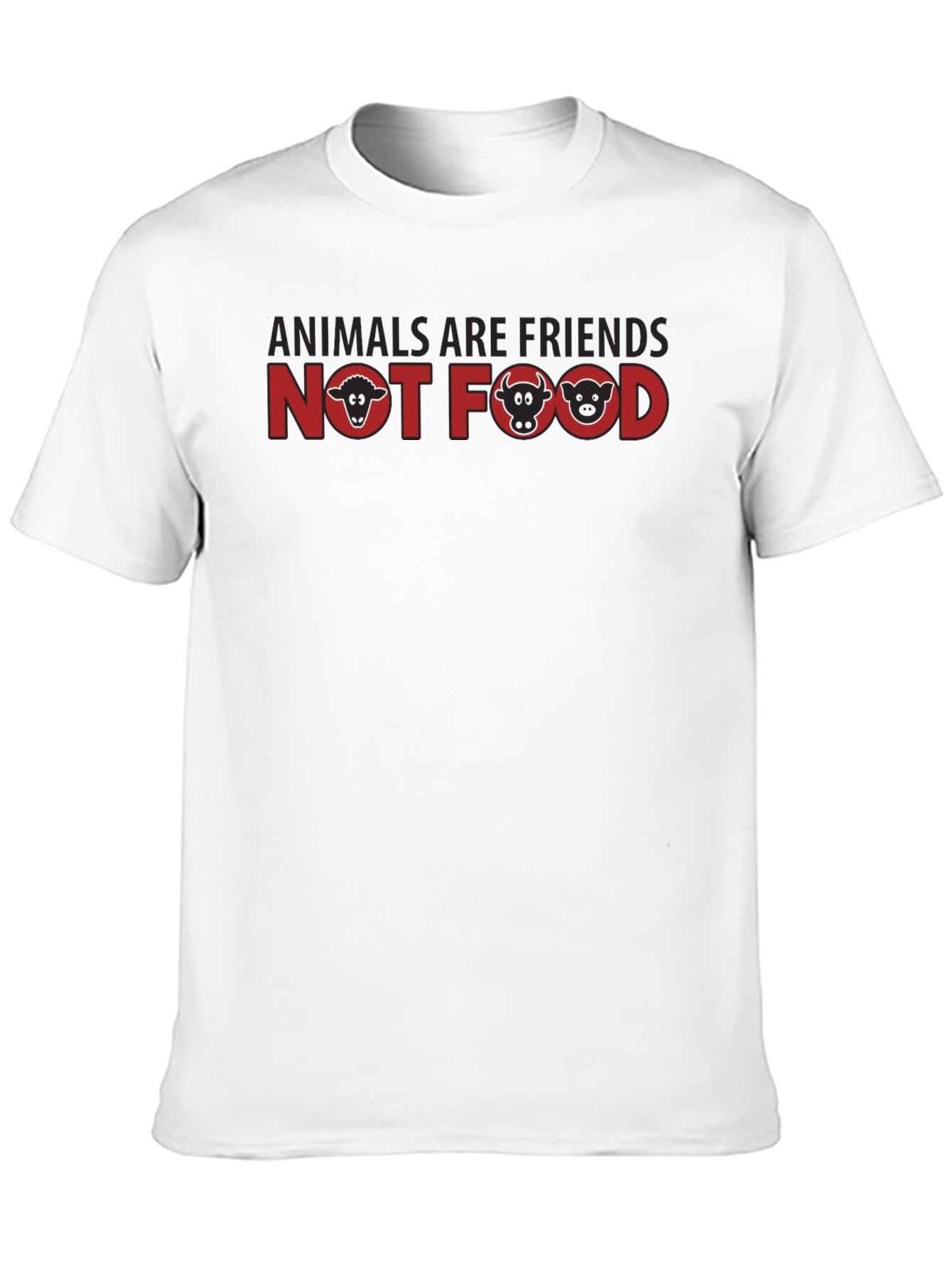 Vegan T-Shirt: Animals Are Friends Not Food