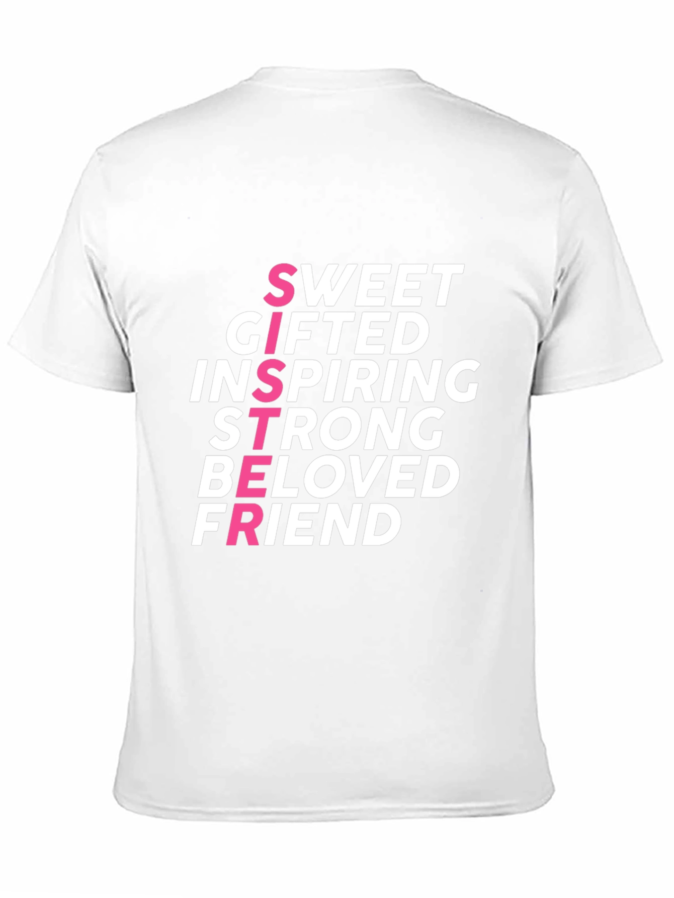 Sweet Sister Graphic Tee - Black Crew Neck T-Shirt