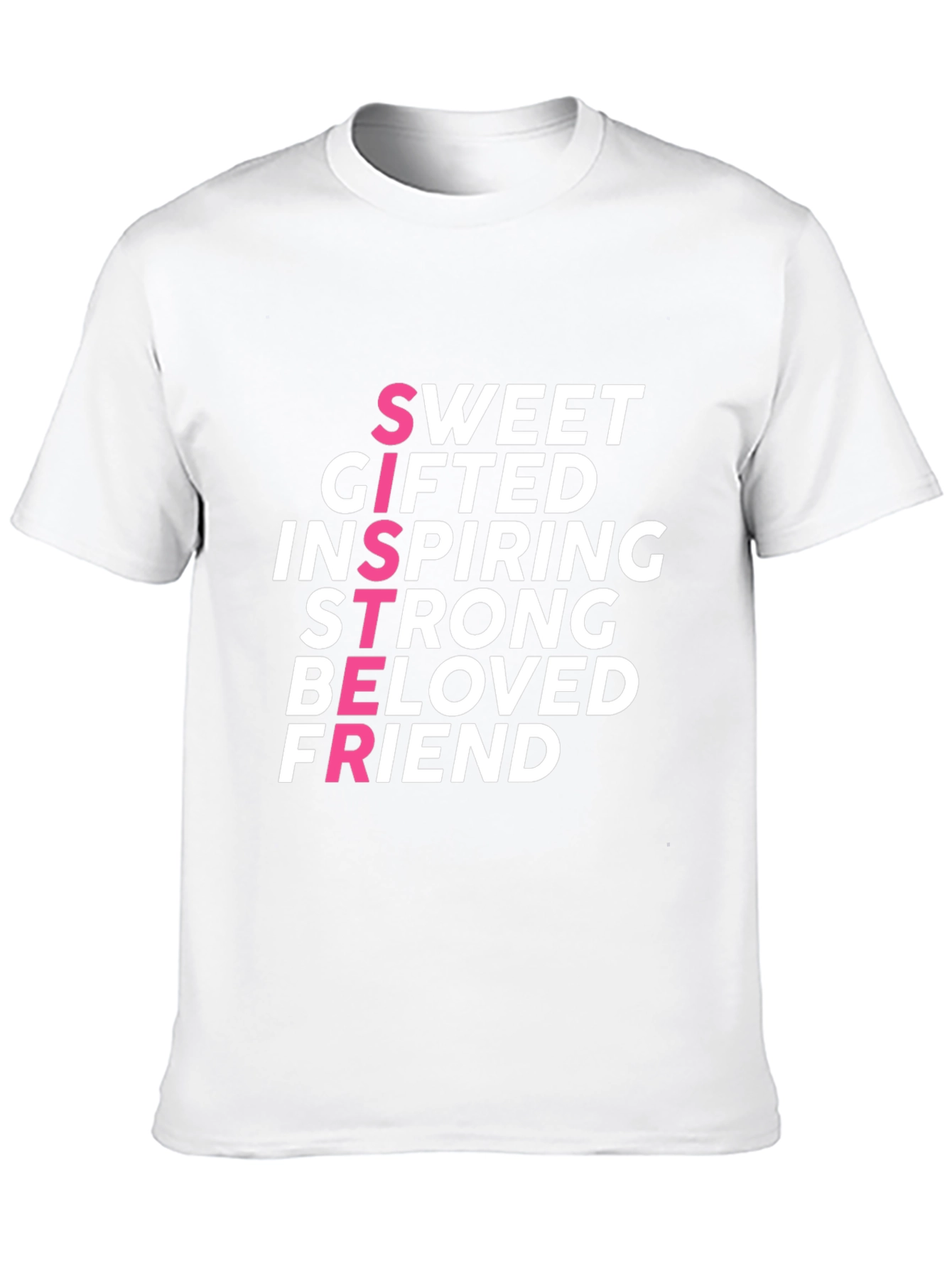 Sweet Sister Graphic Tee - Black Crew Neck T-Shirt