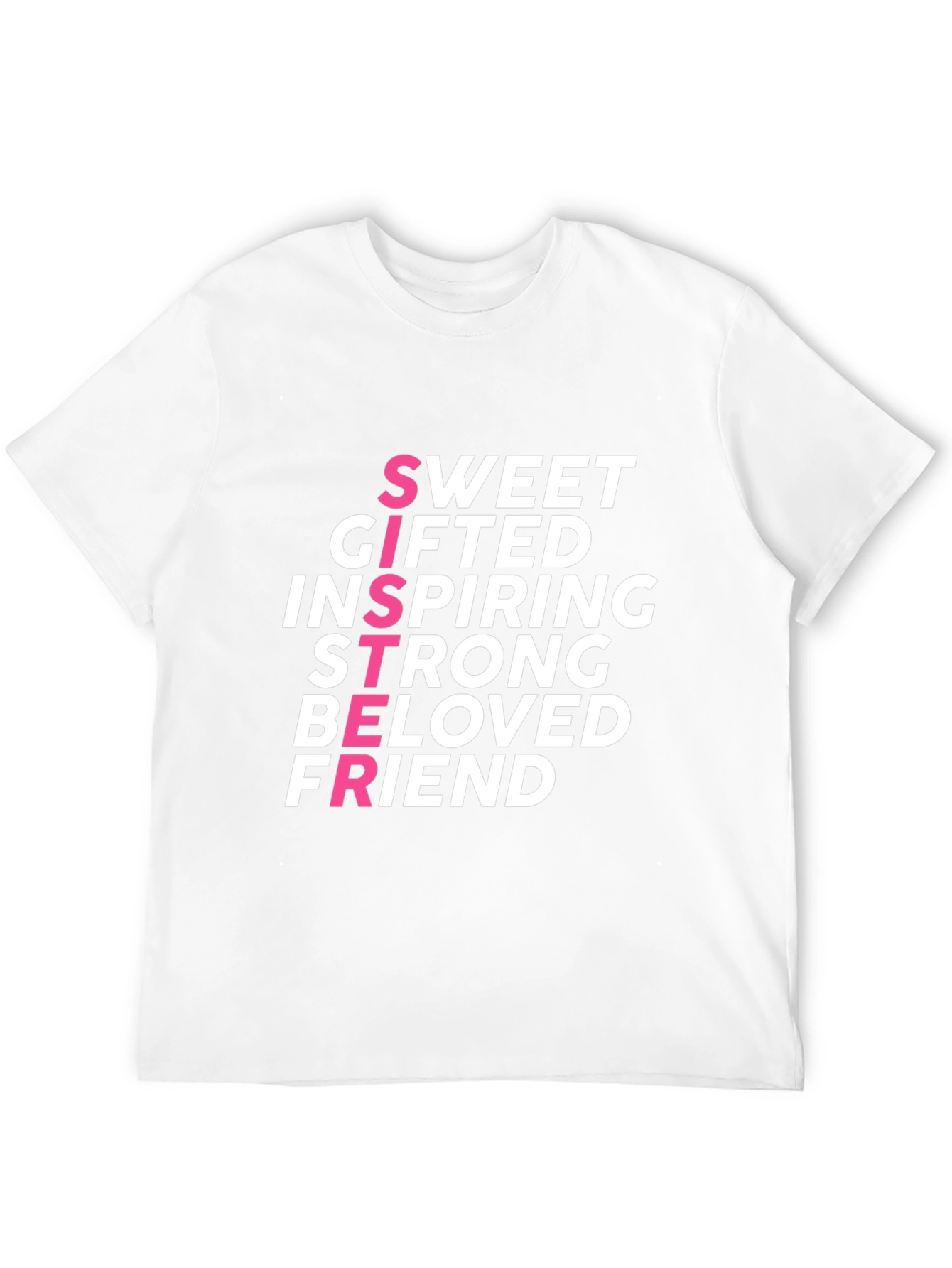 Sweet Sister Graphic Tee - Black Crew Neck T-Shirt