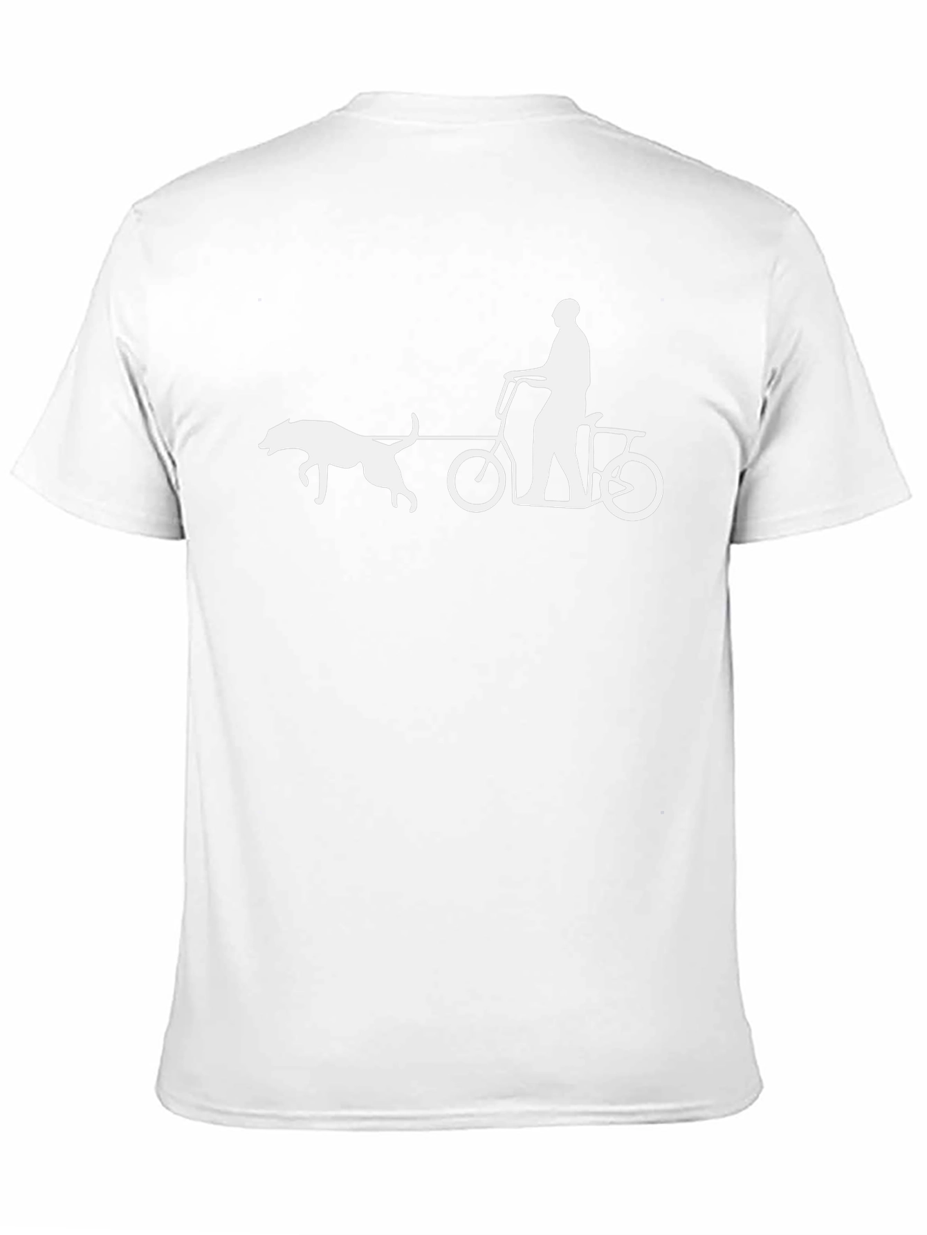 Dog Pulling Bike Graphic Tee - Black