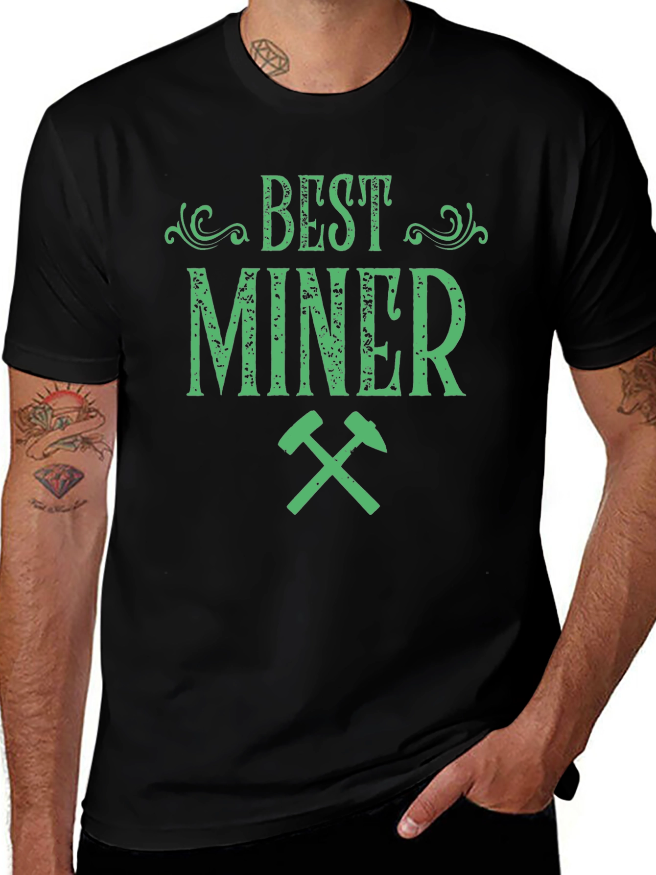Best Miner Graphic Tee - Cool Mining T-Shirt