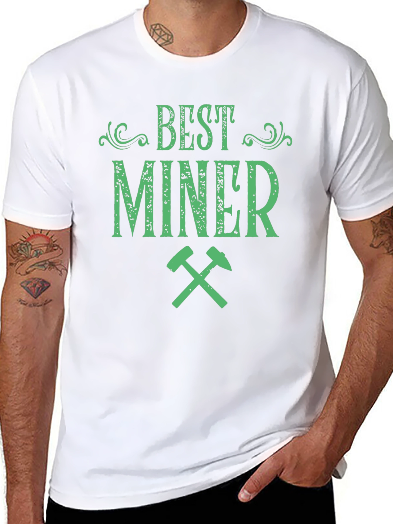 Best Miner Graphic Tee - Cool Mining T-Shirt