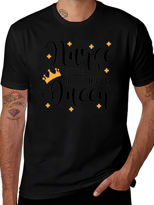 Nurse Queen Black T-Shirt