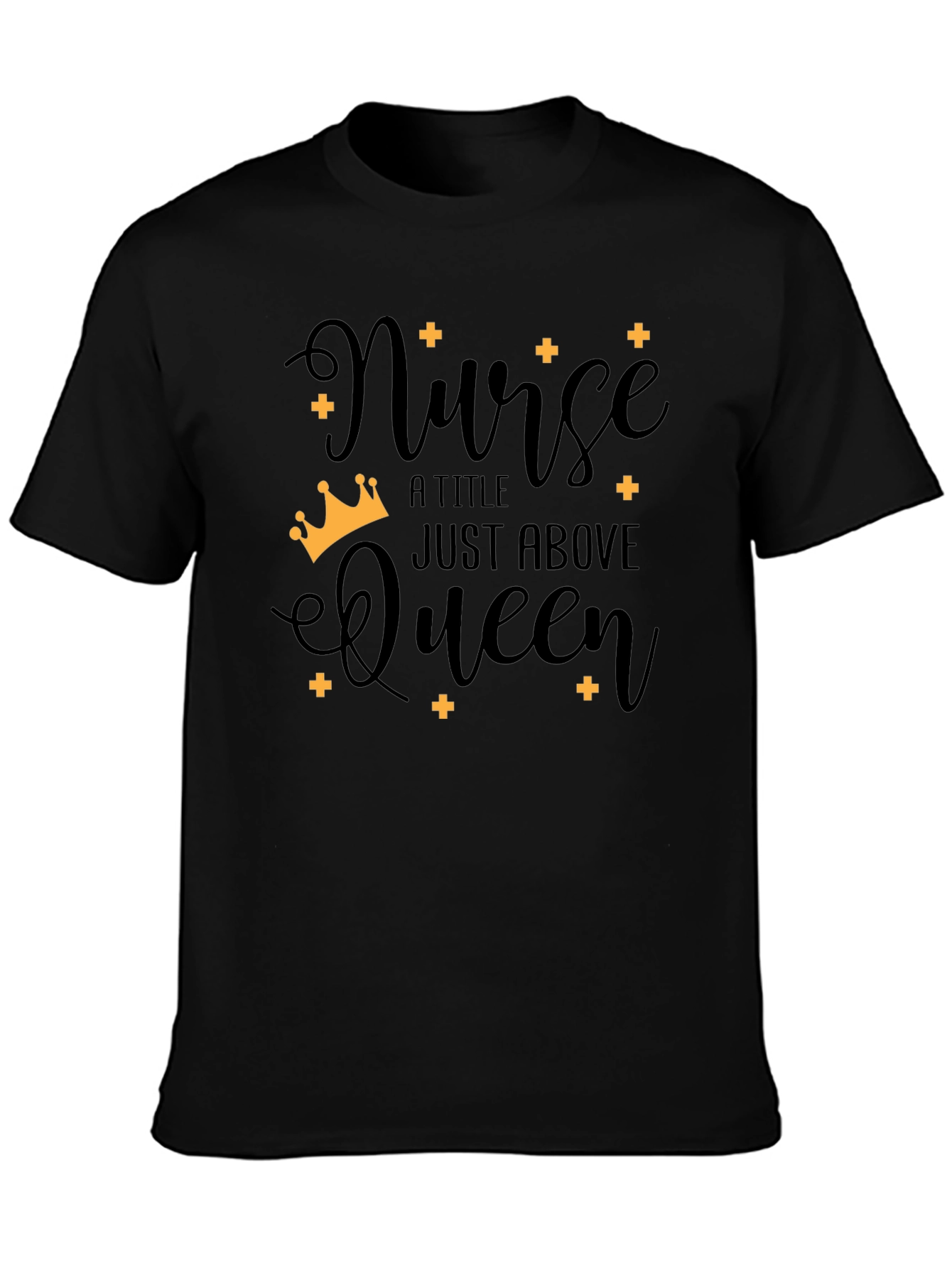 Nurse Queen Black T-Shirt