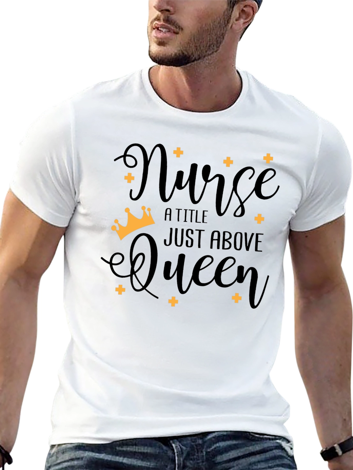 Nurse Queen Black T-Shirt