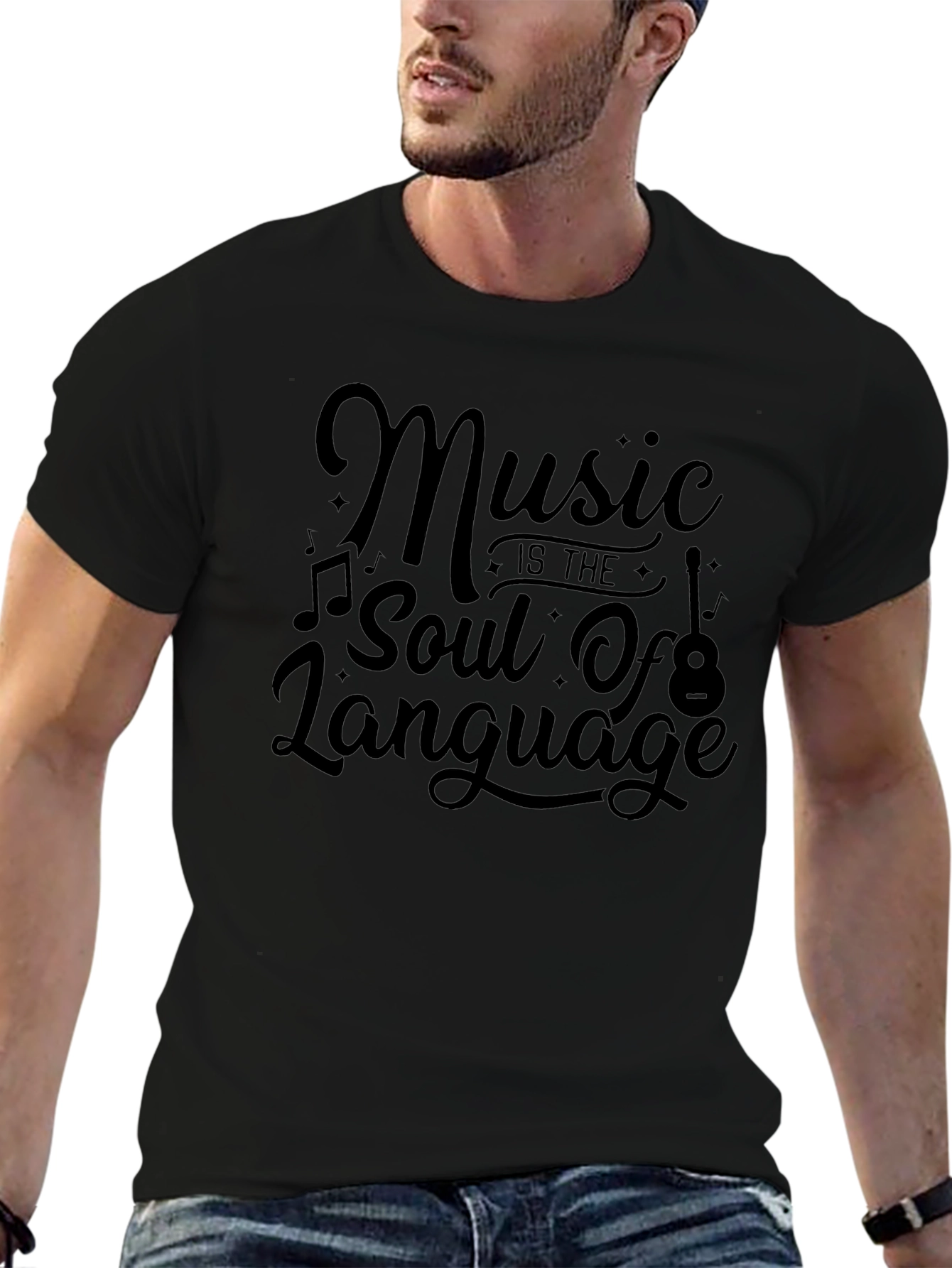 Music is the Soul T-Shirt - Soft Cotton Blend