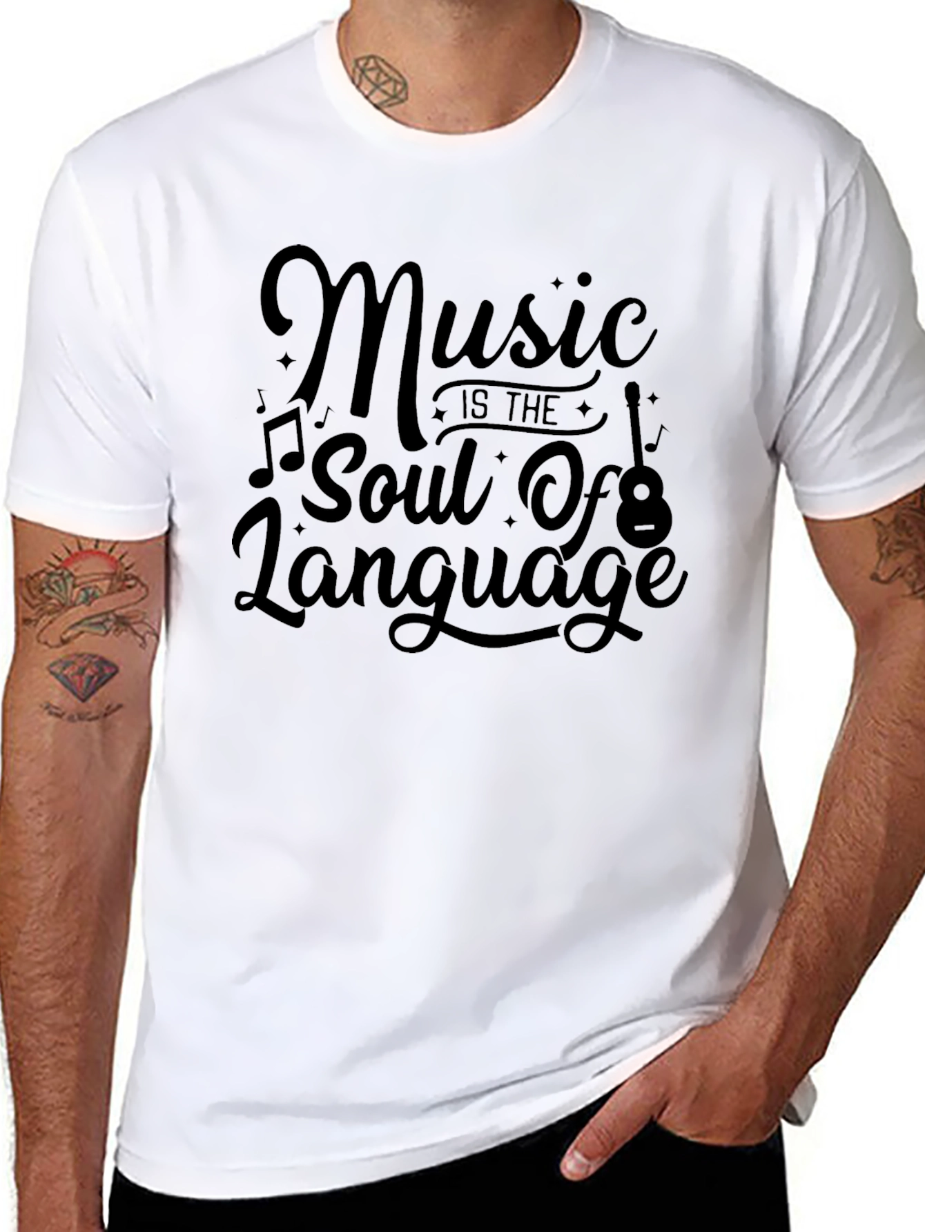 Music is the Soul T-Shirt - Soft Cotton Blend
