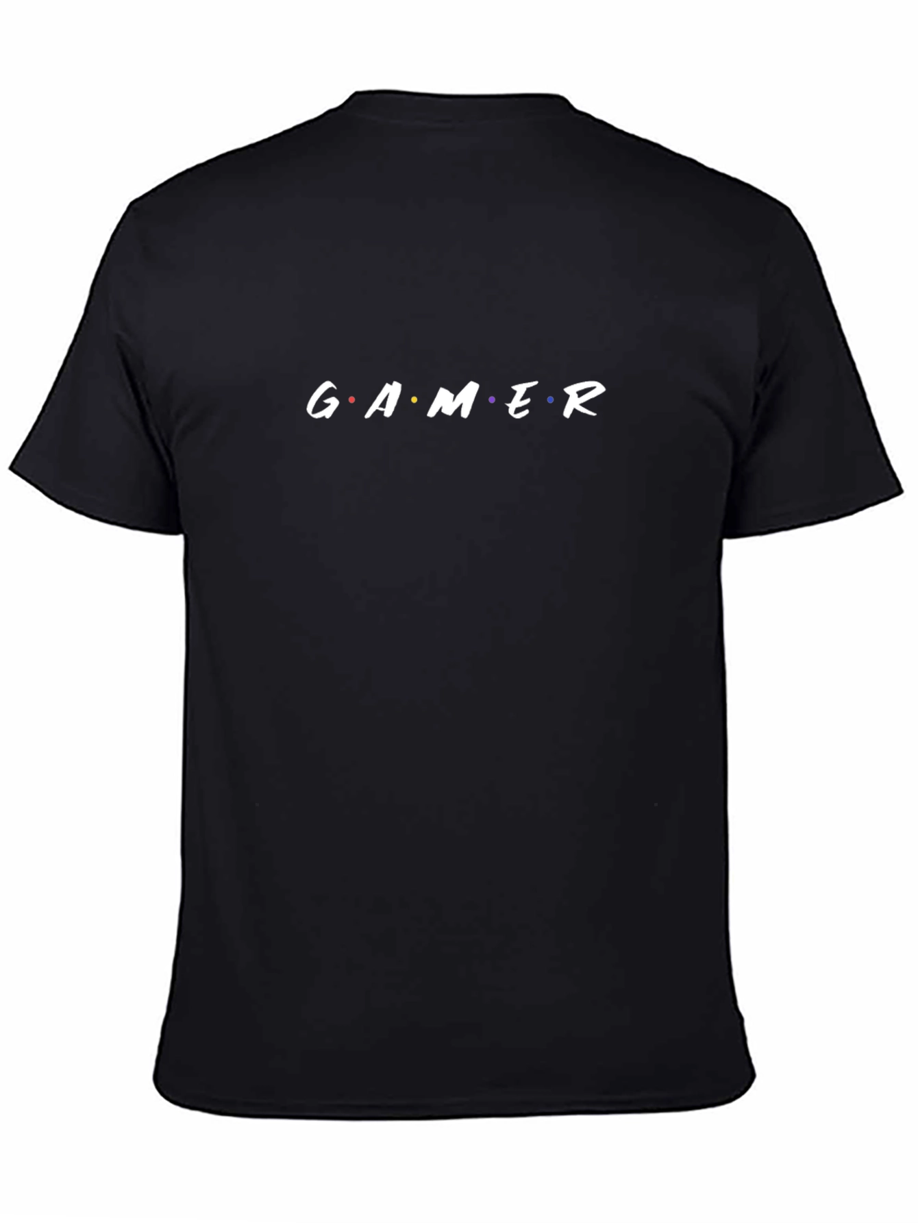 Gamer Friends Style Black T-Shirt