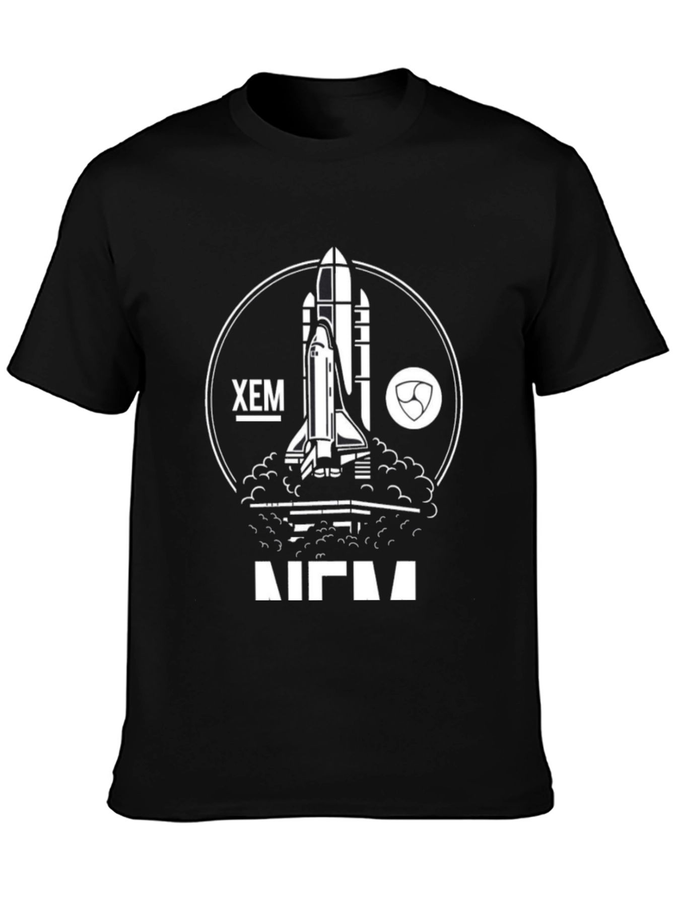 XEM NEM Rocket T-Shirt - Crypto Space Shuttle Tee