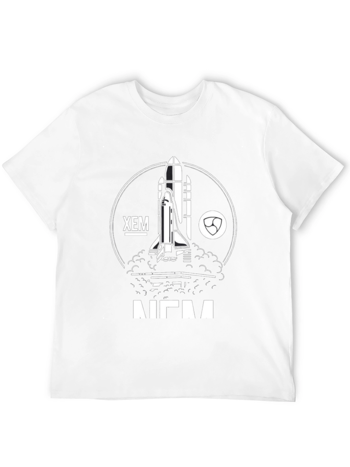 XEM NEM Rocket T-Shirt - Crypto Space Shuttle Tee