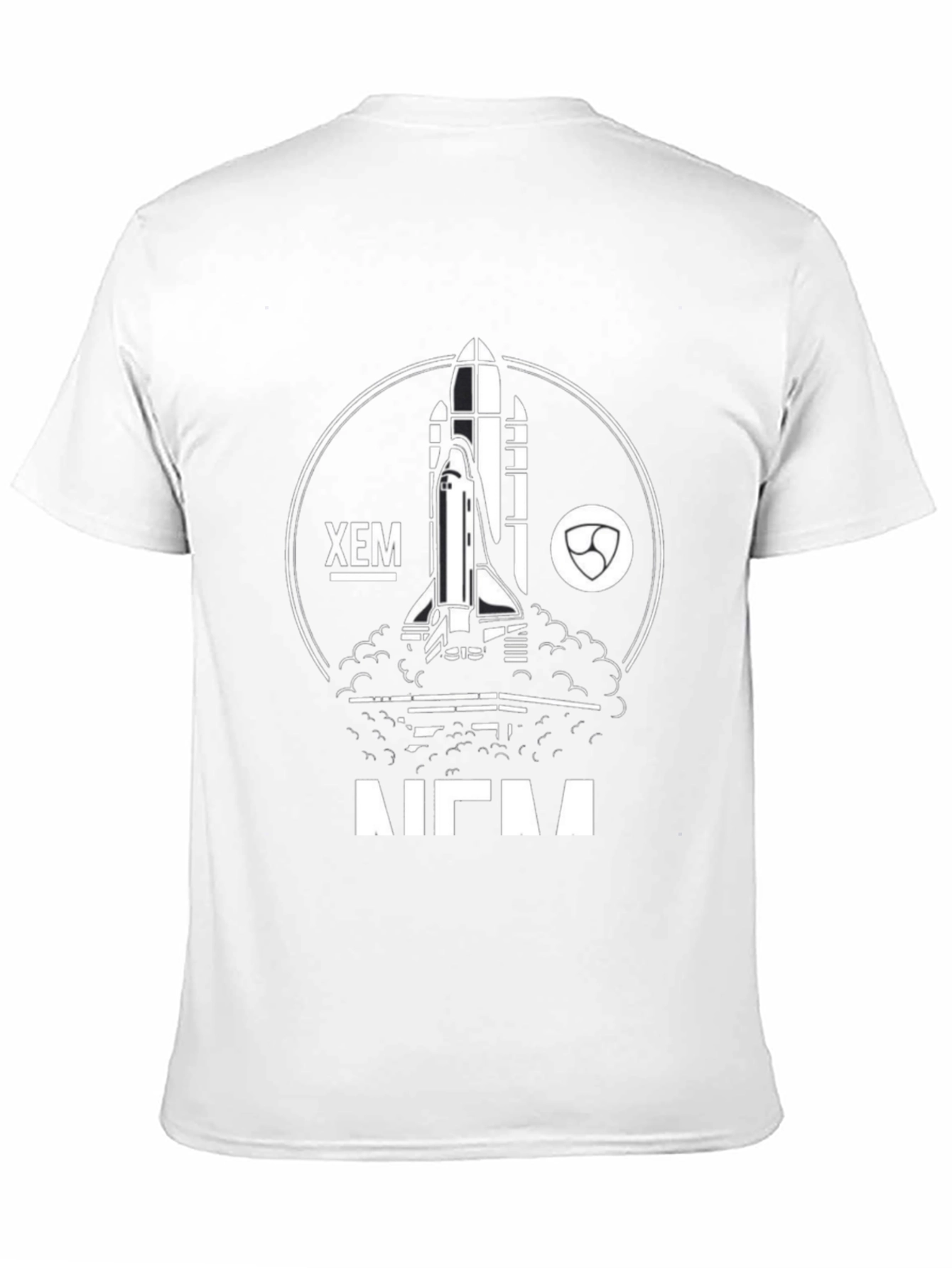 XEM NEM Rocket T-Shirt - Crypto Space Shuttle Tee