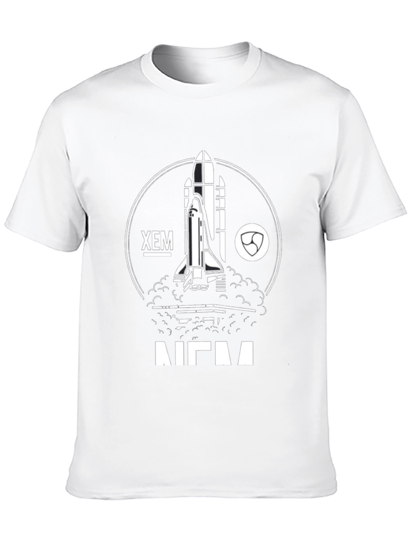 XEM NEM Rocket T-Shirt - Crypto Space Shuttle Tee