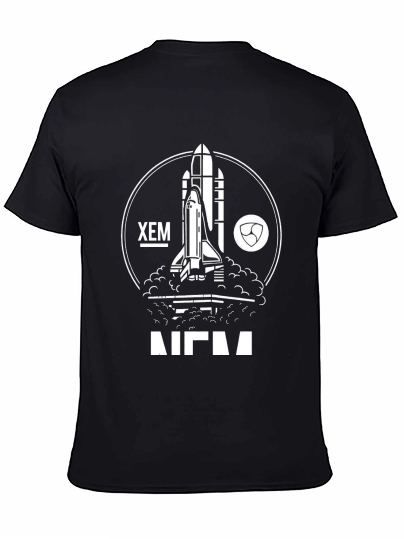 XEM NEM Rocket T-Shirt - Crypto Space Shuttle Tee