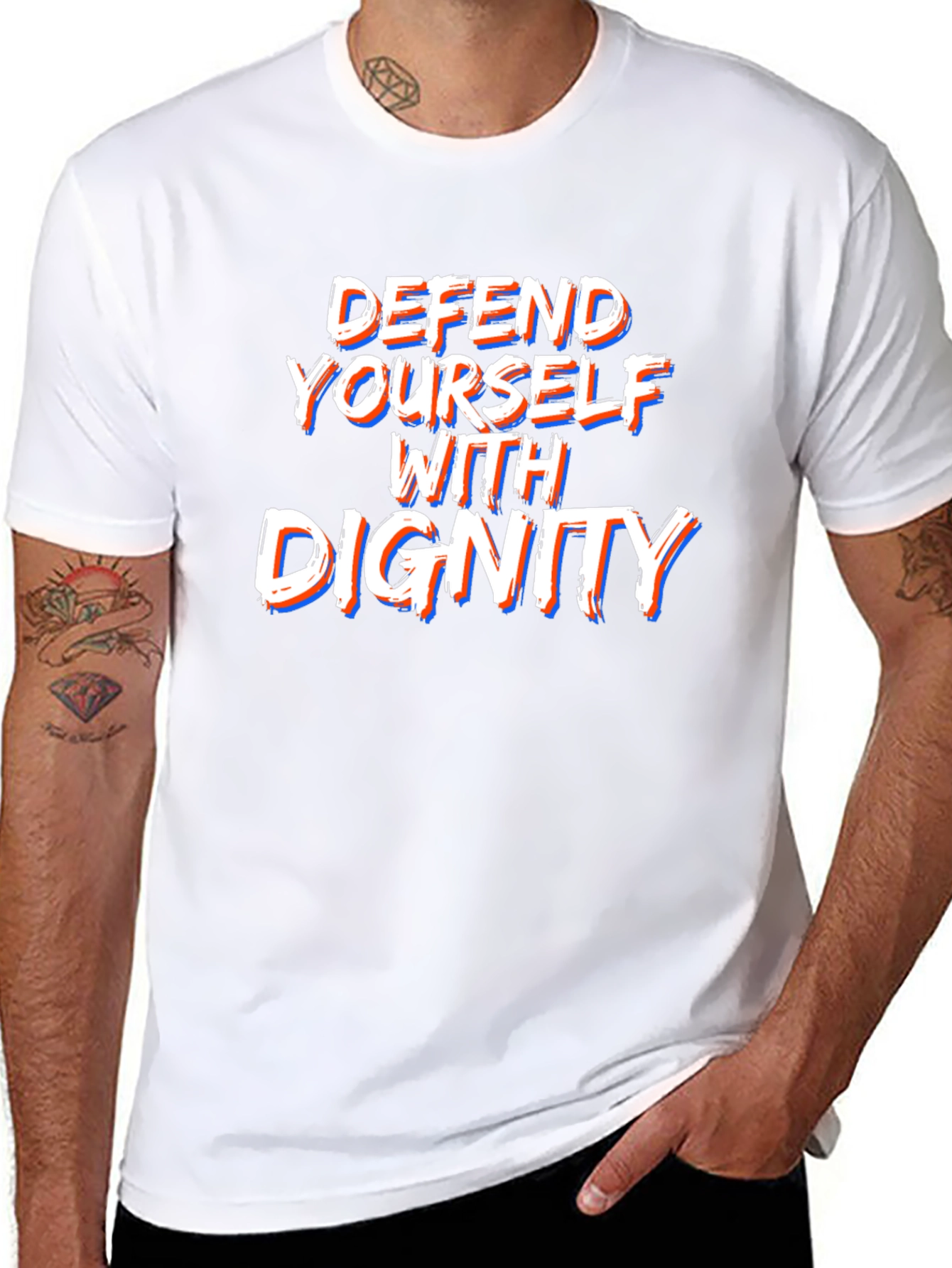 Defend Yourself With Dignity Graphic Tee